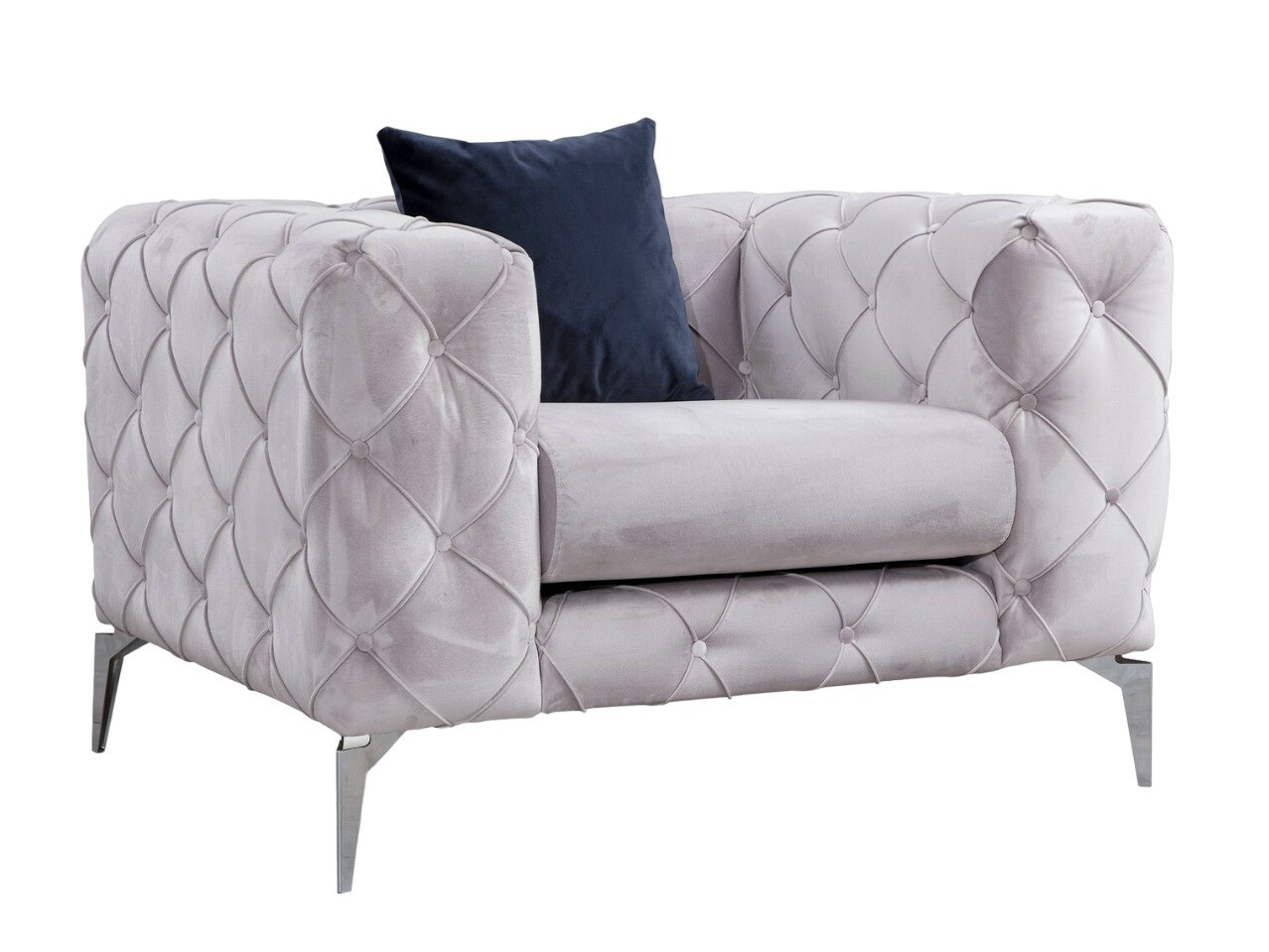 Chesterfield fotelja Altadena 358 (Svijetlo siva)