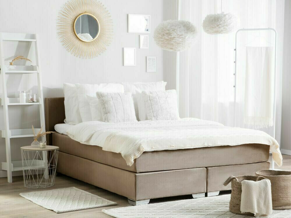 Boxspring krevet Berwyn 1076 (Bež)