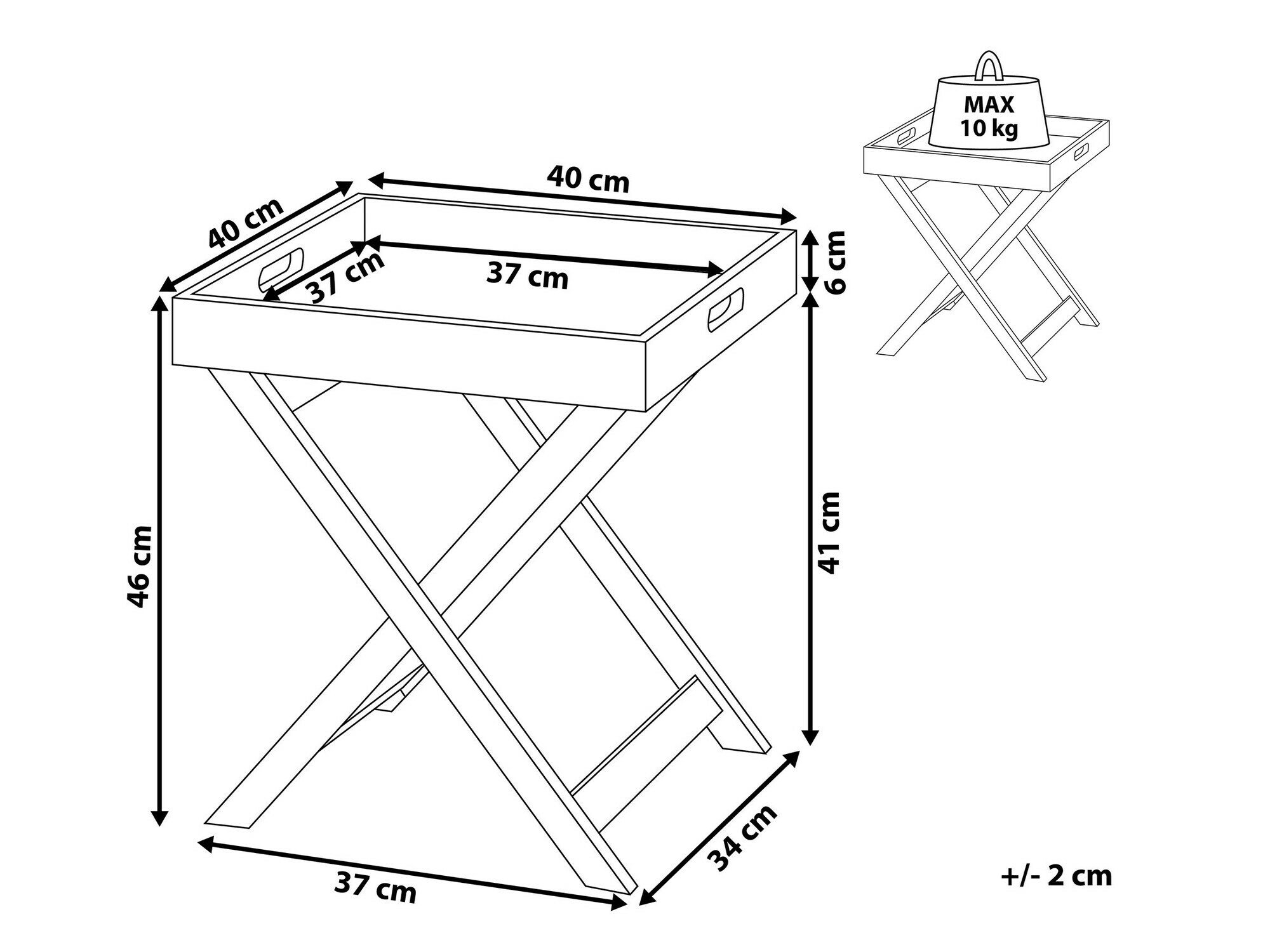Pomoćni stolić Berwyn 1078