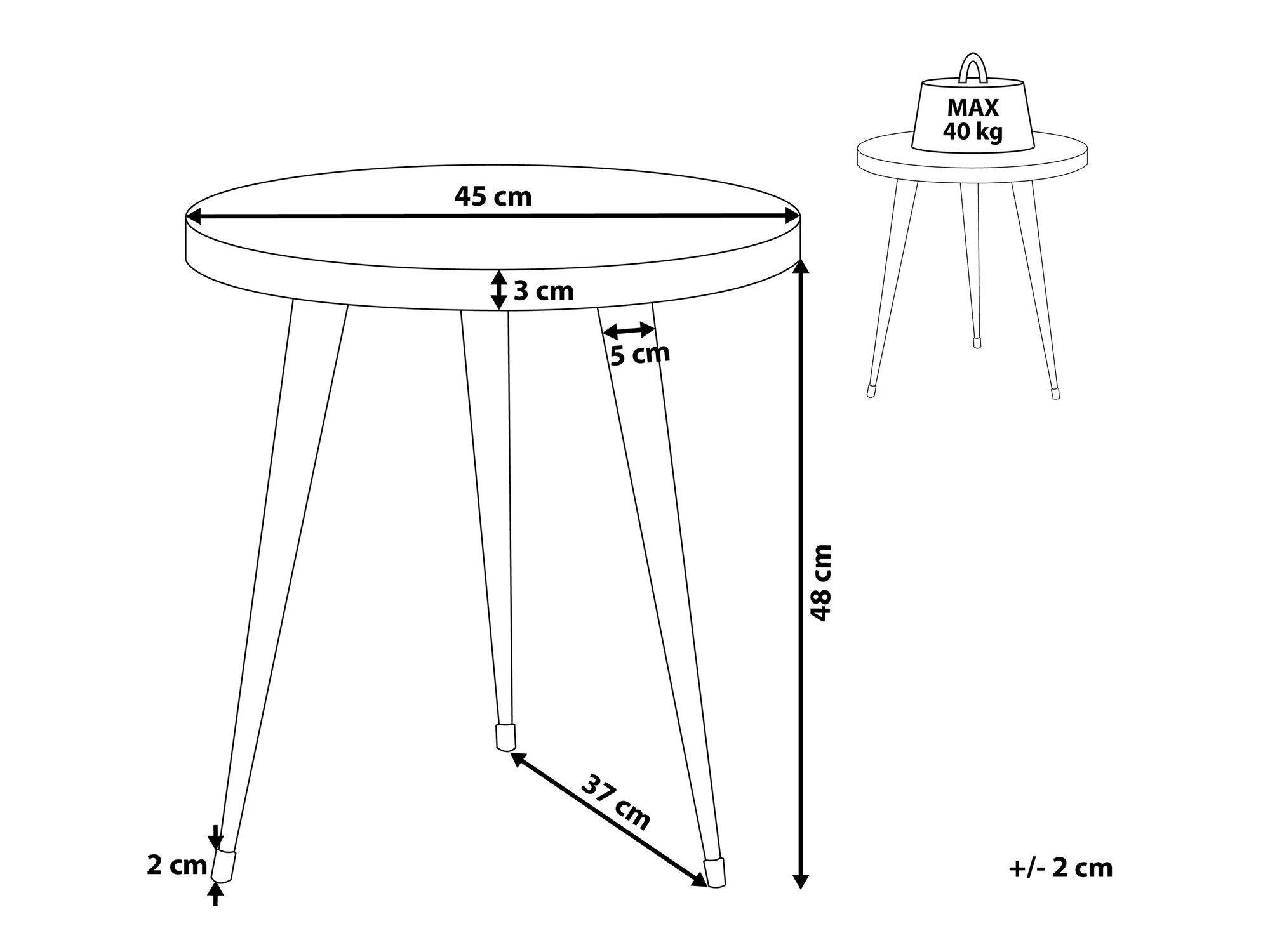Pomoćni stolić Berwyn 1079