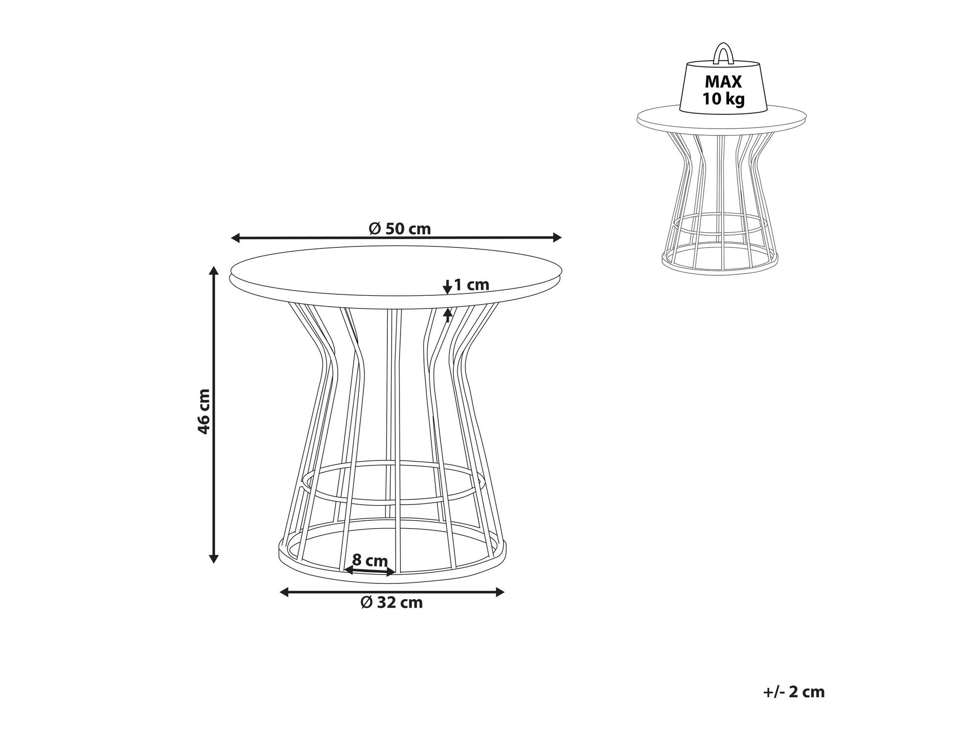 Pomoćni stolić Berwyn 1085