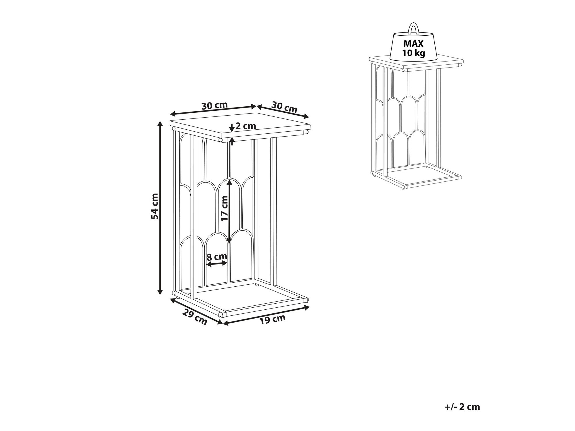 Pomoćni stolić Berwyn 1086
