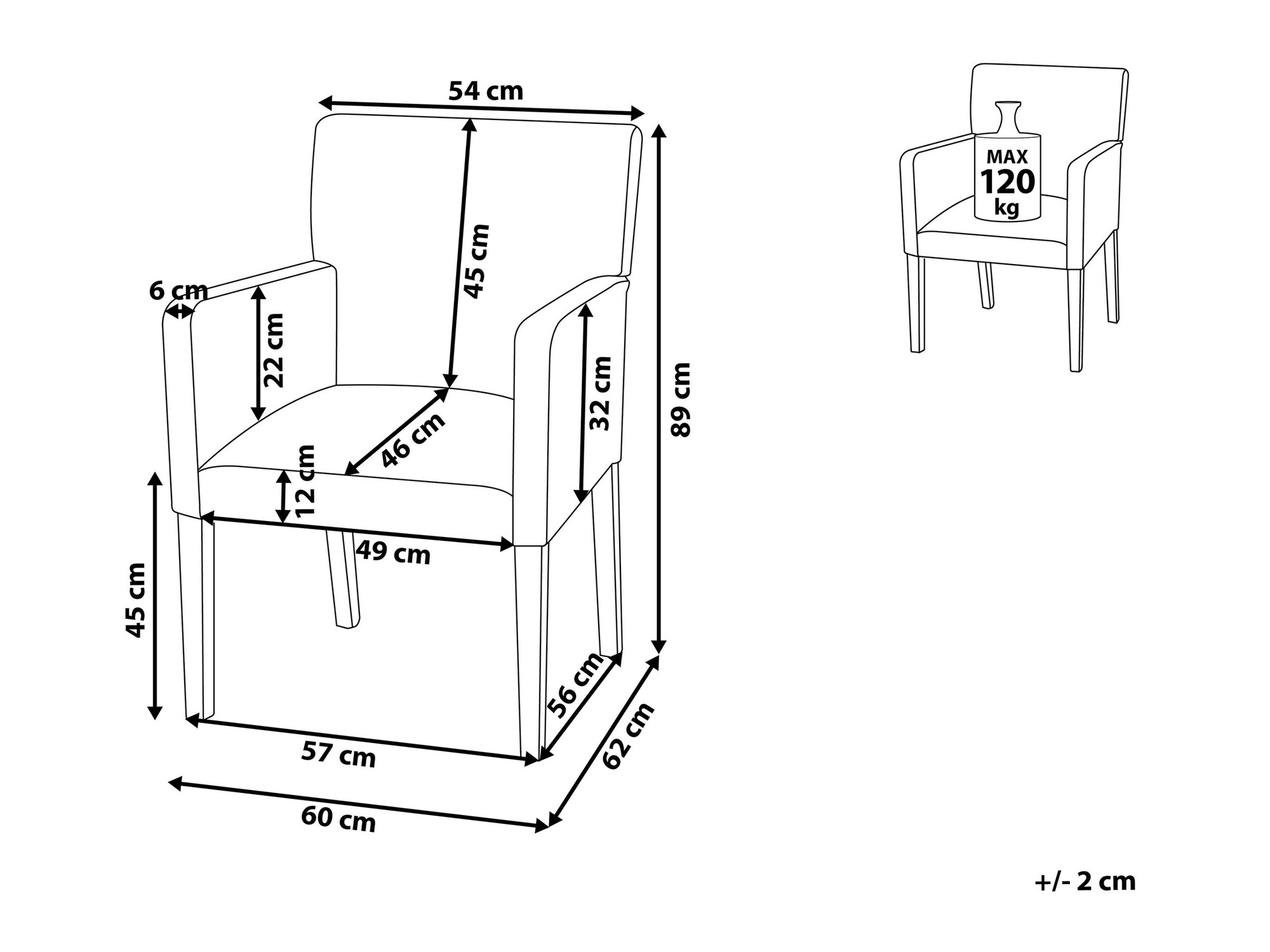 Stolica Berwyn 1084 (Crna)