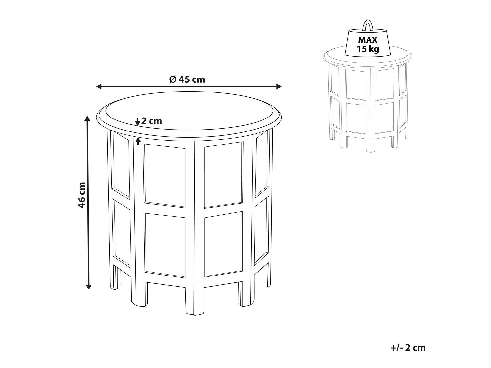 Pomoćni stolić Berwyn 1095