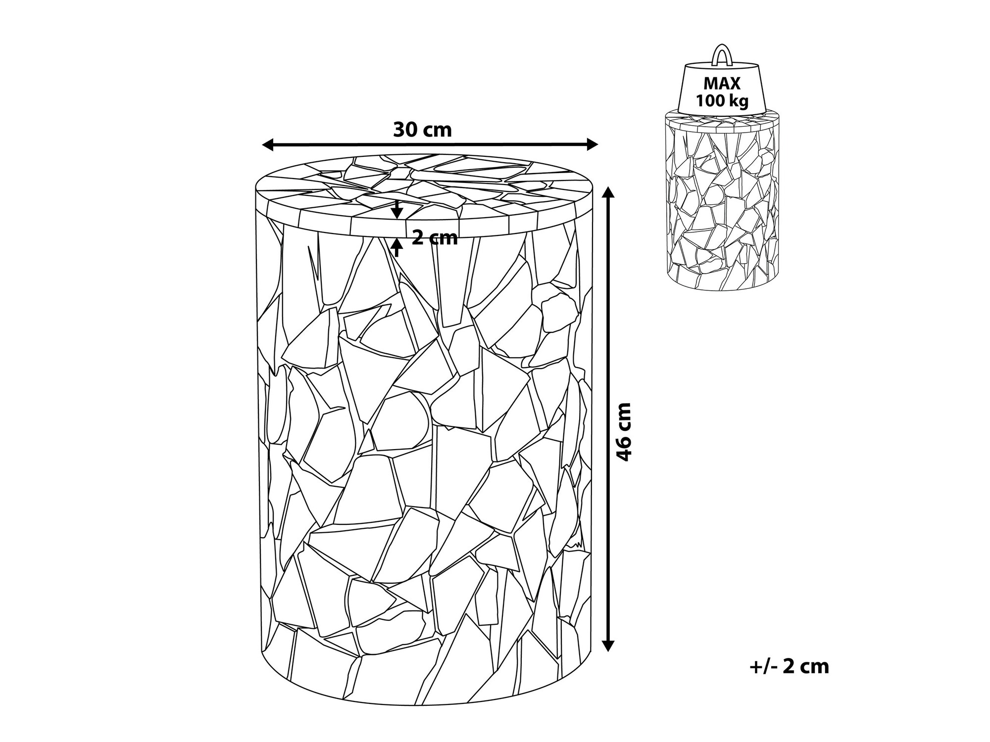 Pomoćni stolić Berwyn 1102