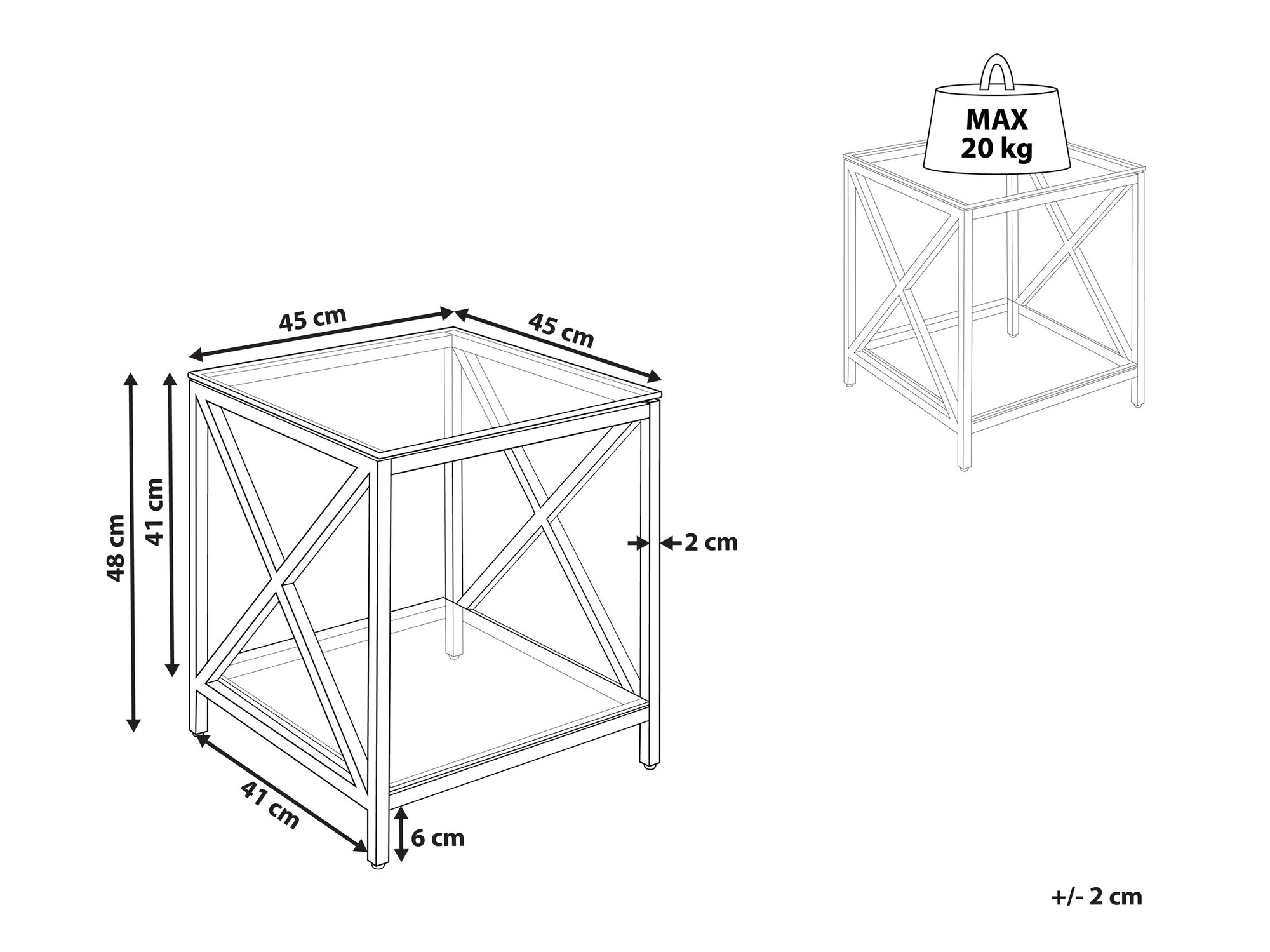 Pomoćni stolić Berwyn 1114