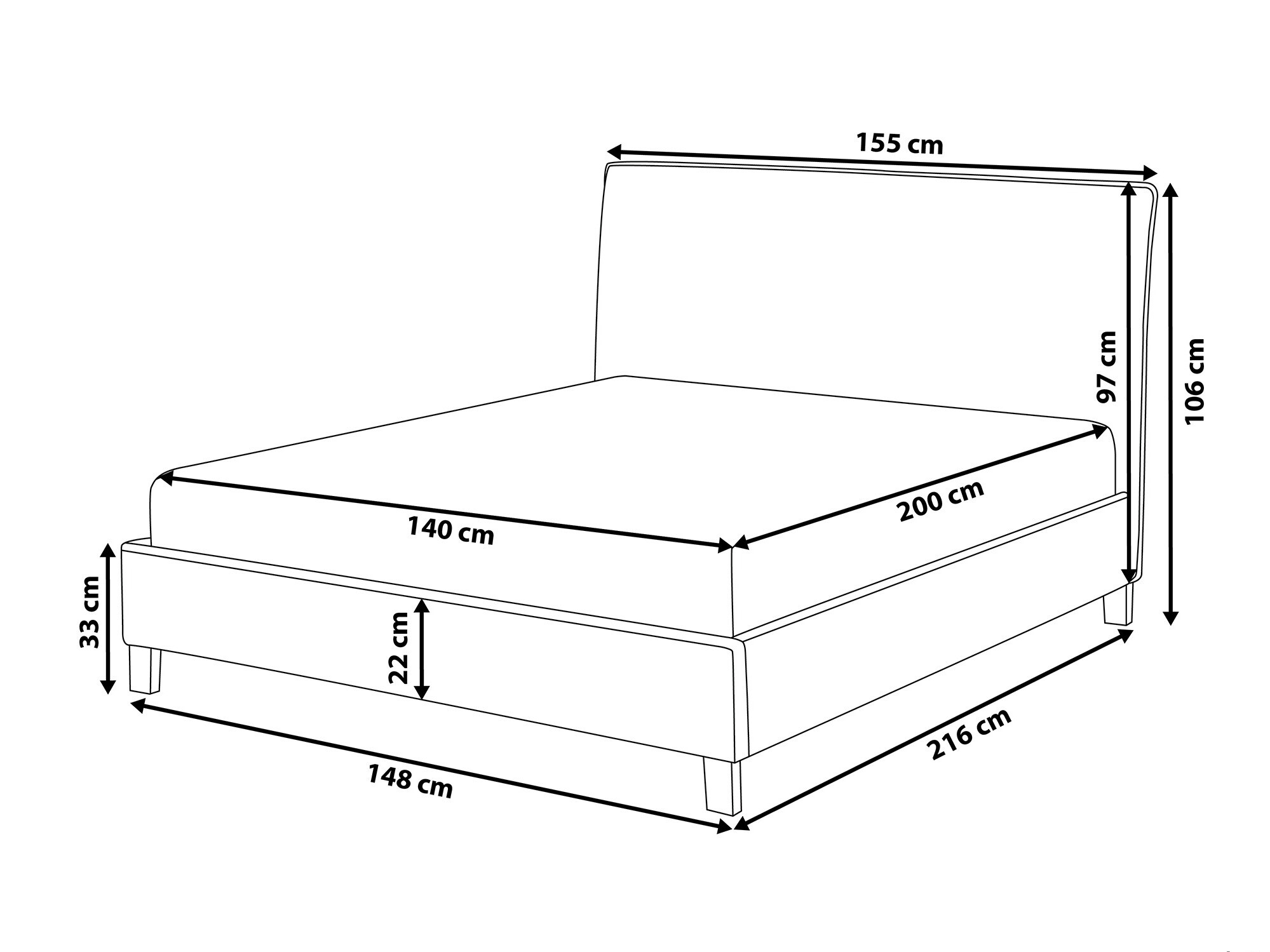 Krevet Berwyn 1121 (Bež)