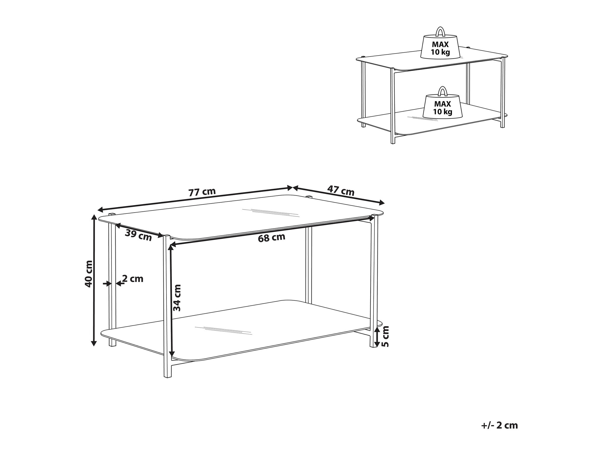 Stolić za kavu Berwyn 1122