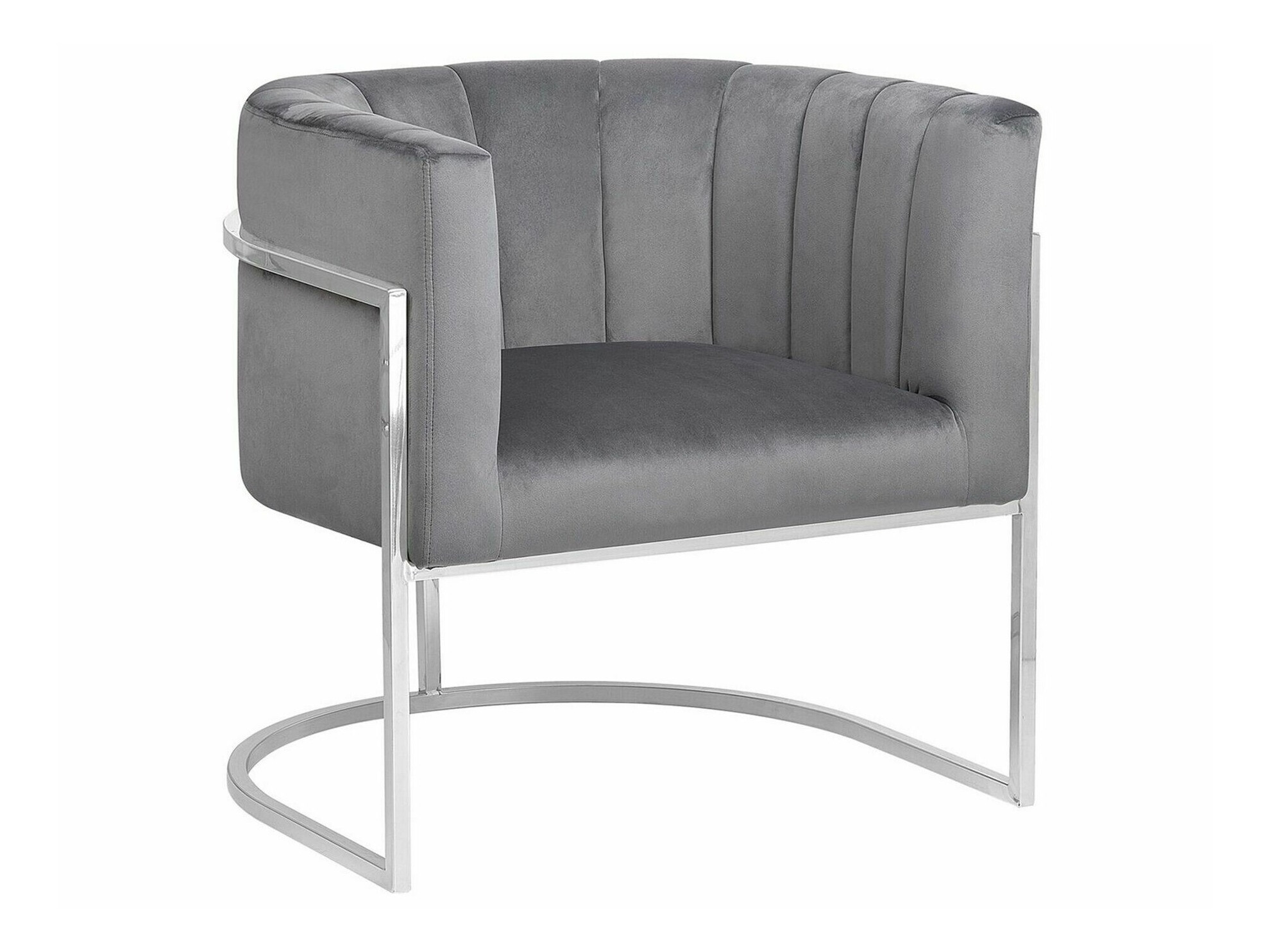 Fotelja Berwyn 1141 (Siva + Srebrna)