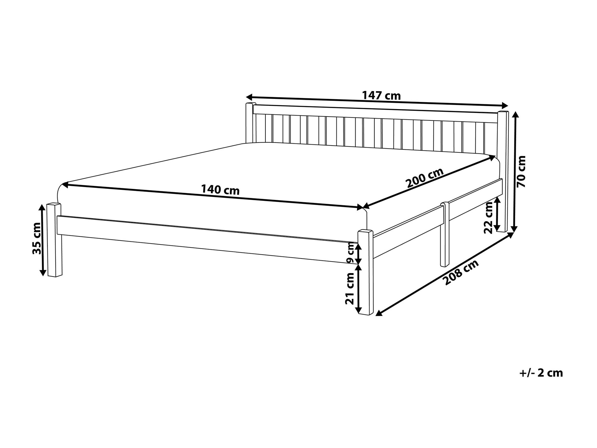 Krevet Berwyn 1156 (Bijela)
