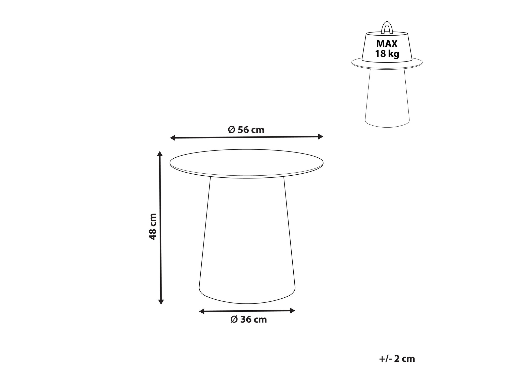 Pomoćni stolić Berwyn 1155