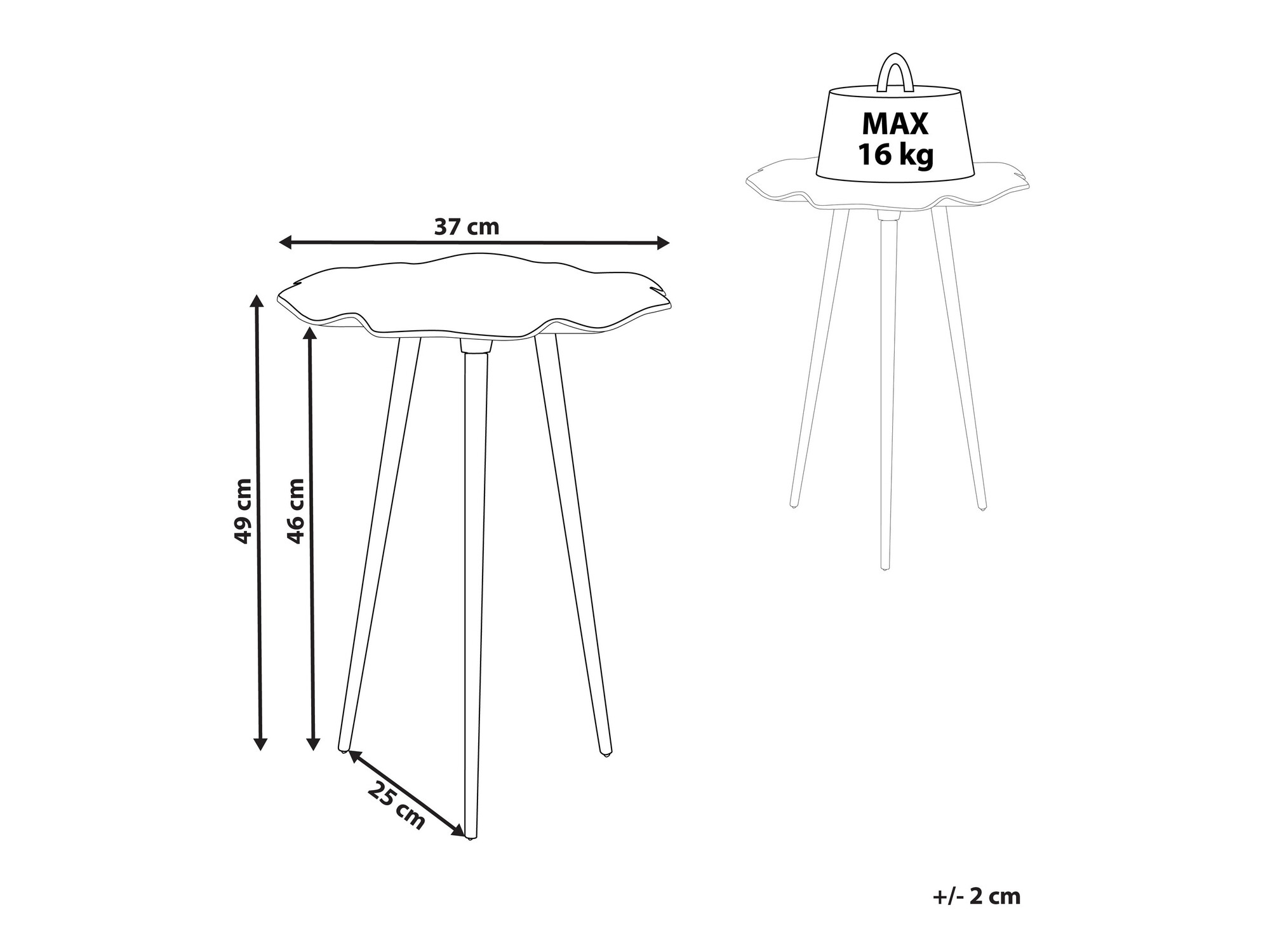 Pomoćni stolić Berwyn 1160