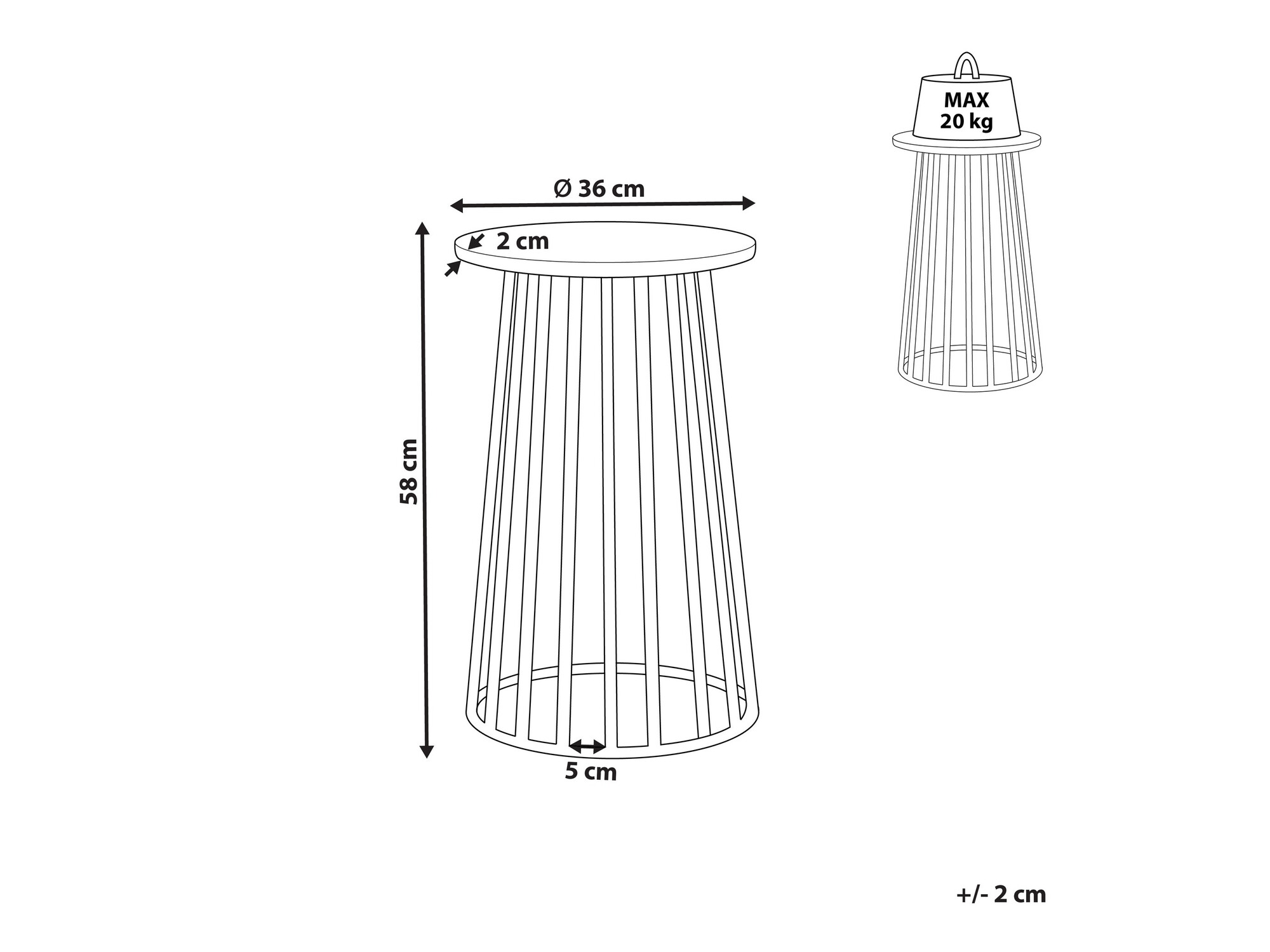 Pomoćni stolić Berwyn 1163