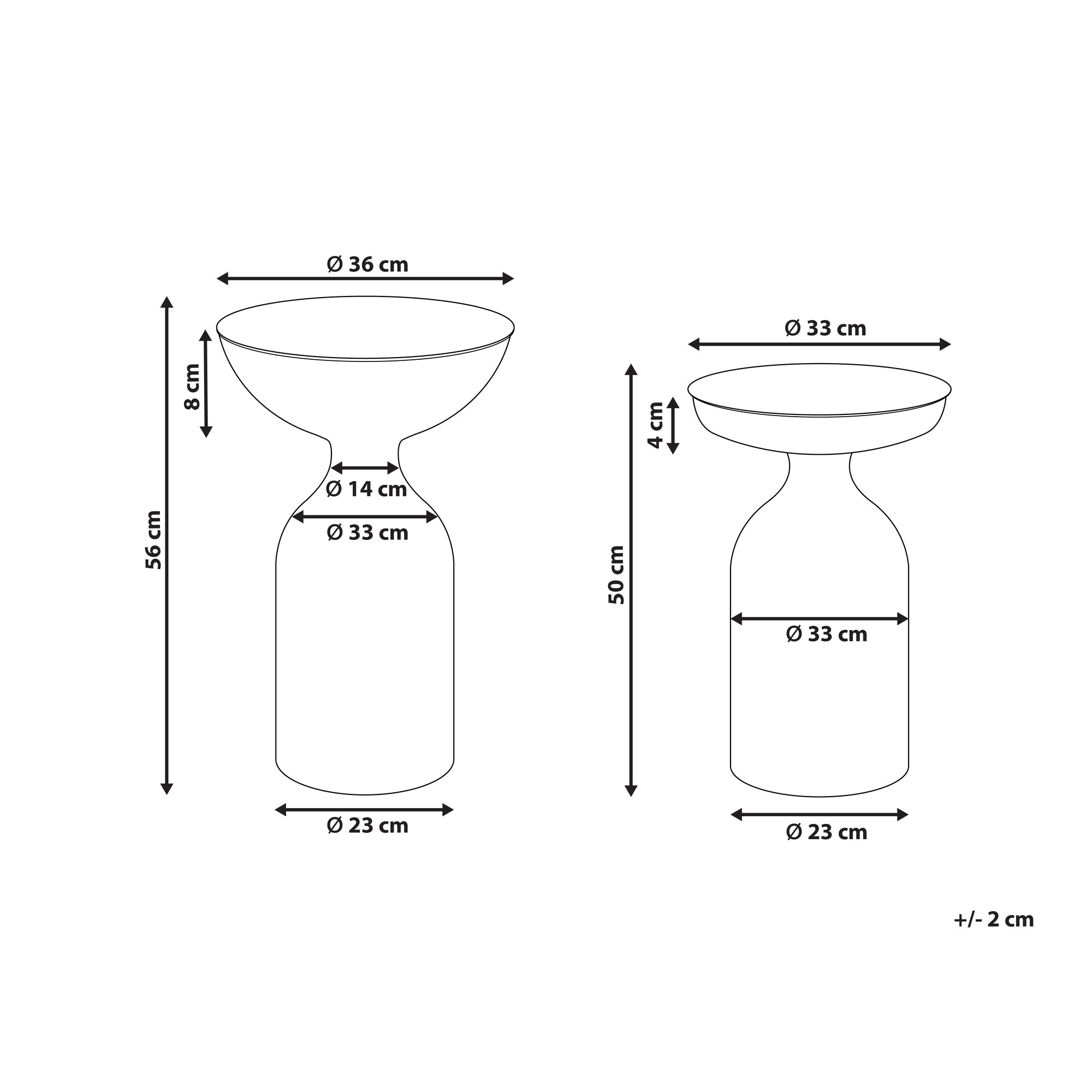 Set pomoćnih stolića Berwyn 1183 (Crna)