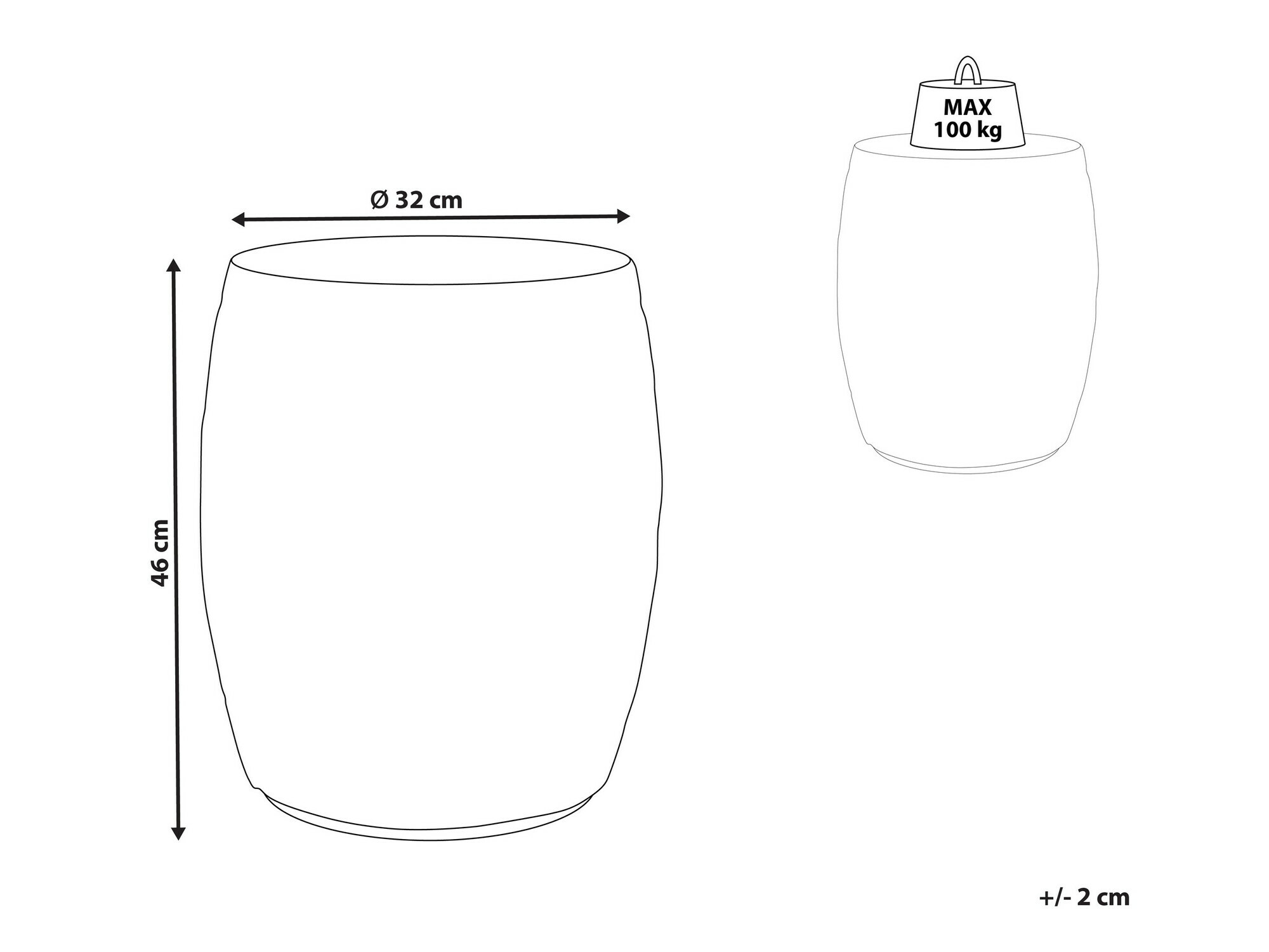 Pomoćni stolić Berwyn 1187