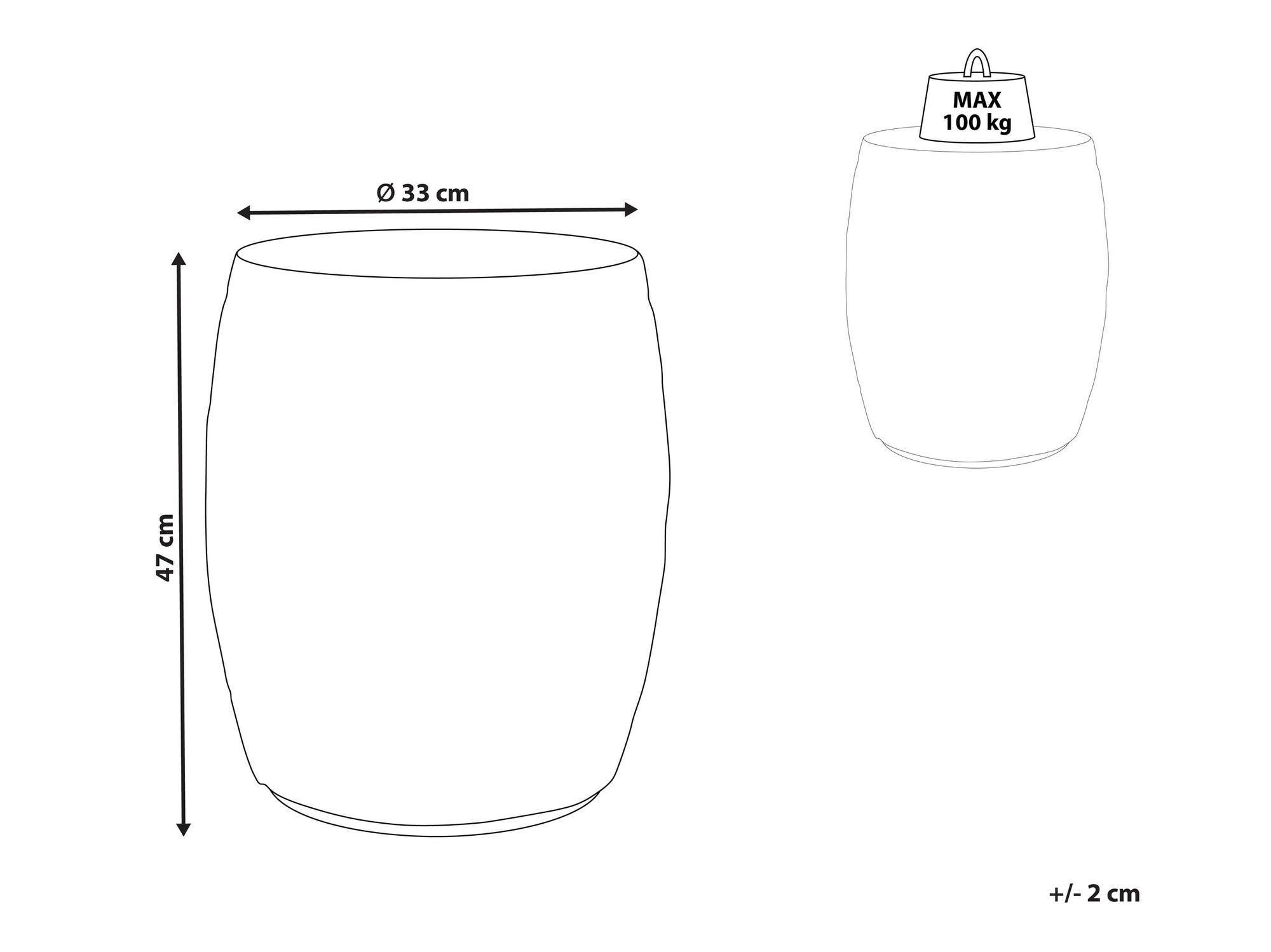 Pomoćni stolić Berwyn 1190