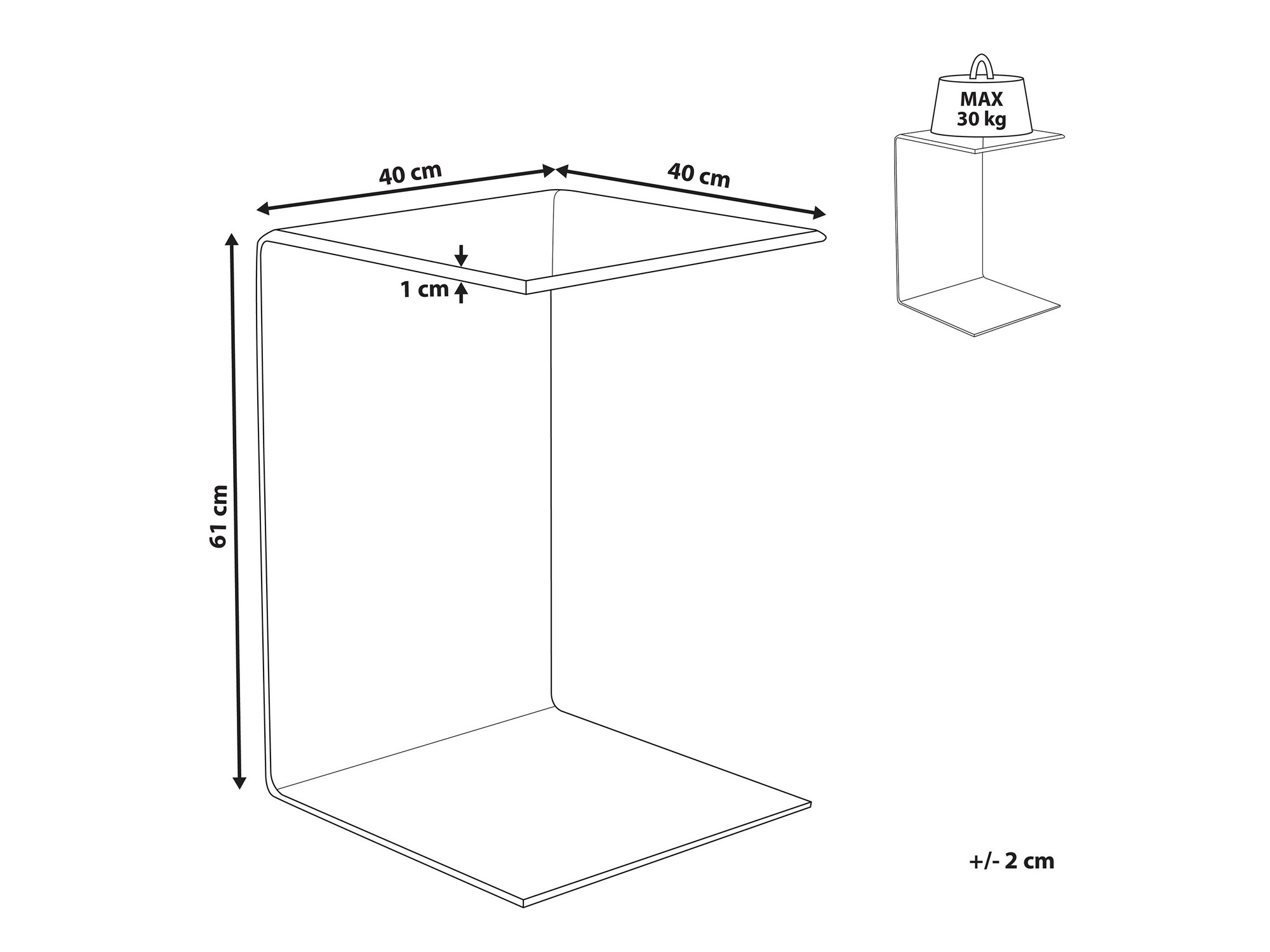 Pomoćni stolić Berwyn 1199