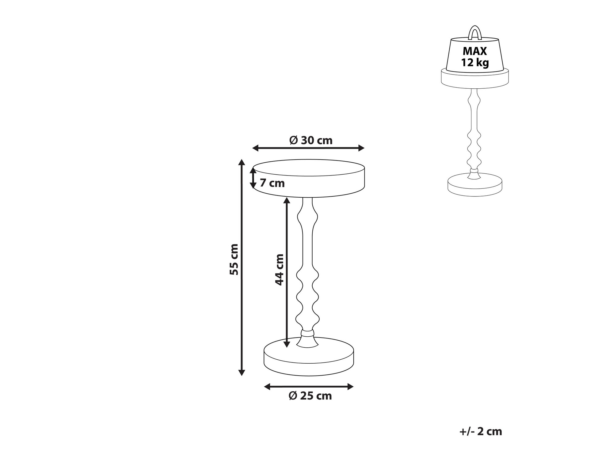 Pomoćni stolić Berwyn 1219