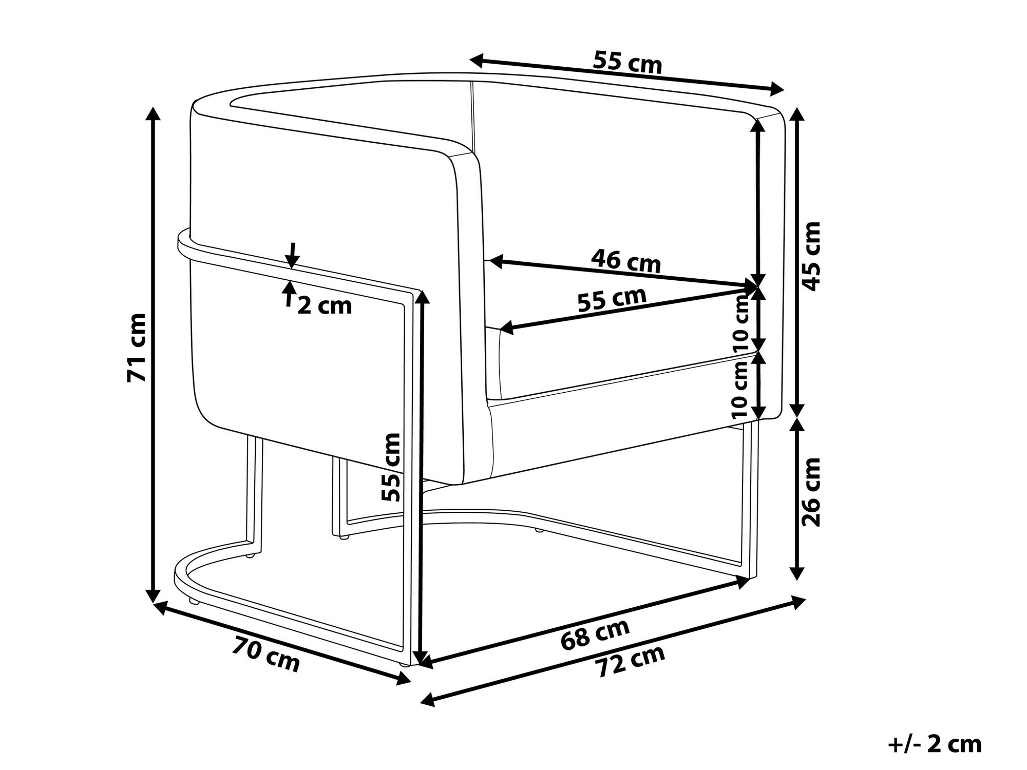Fotelja Berwyn 1231 (Zelena)