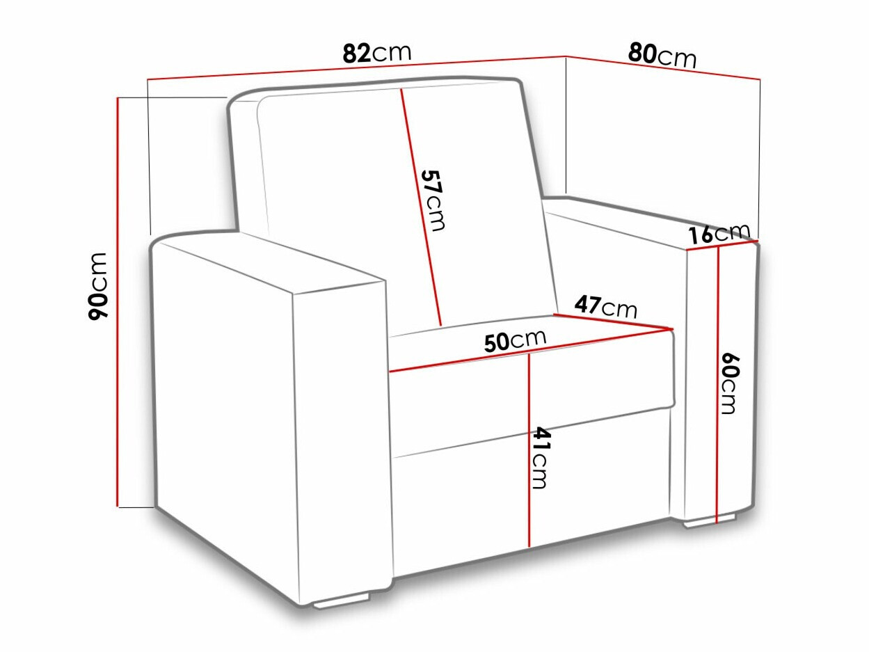 Fotelja Providence 170 (Soft 011 + Lux 05)