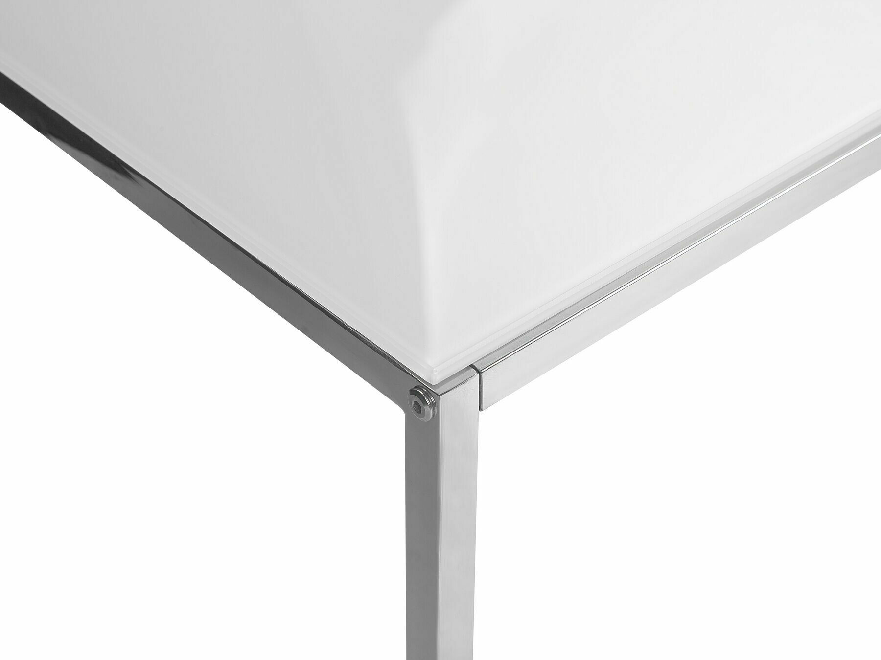 Set stolića za kavu Berwyn 1283 (Bijela + Srebrna)