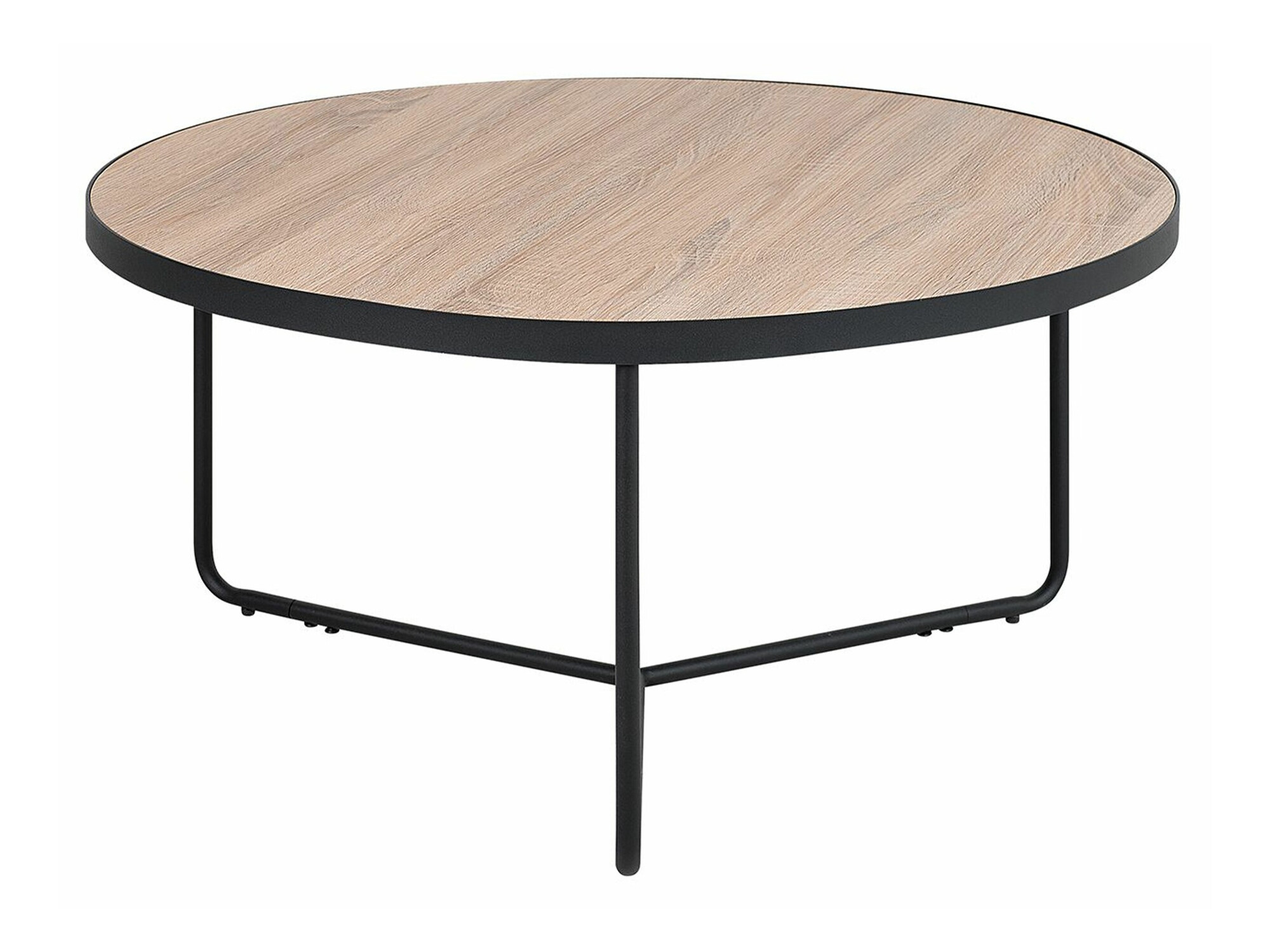 Set stolića za kavu Berwyn 789 (Svijetlo drvo + Crna)