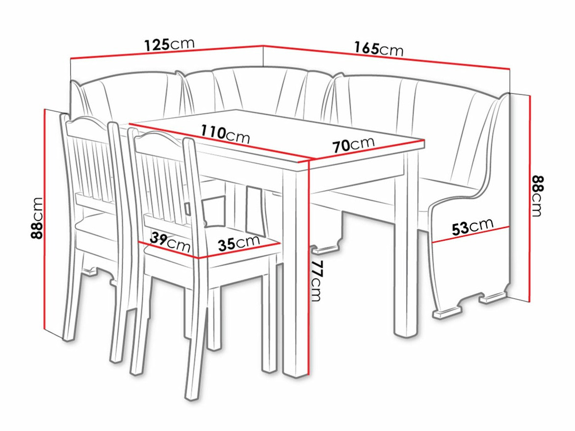 Kutni blagovaonski set Edmond 122