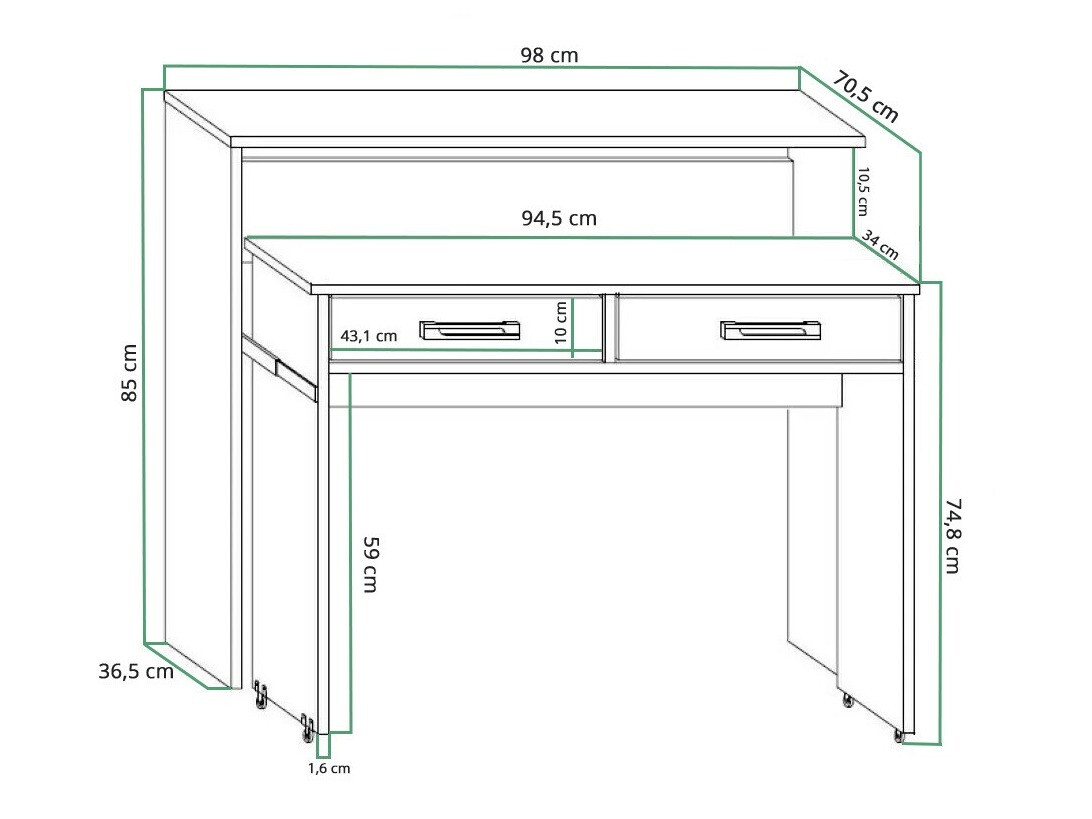 Uredski stol Gilroy 103 (Sonoma hrast)