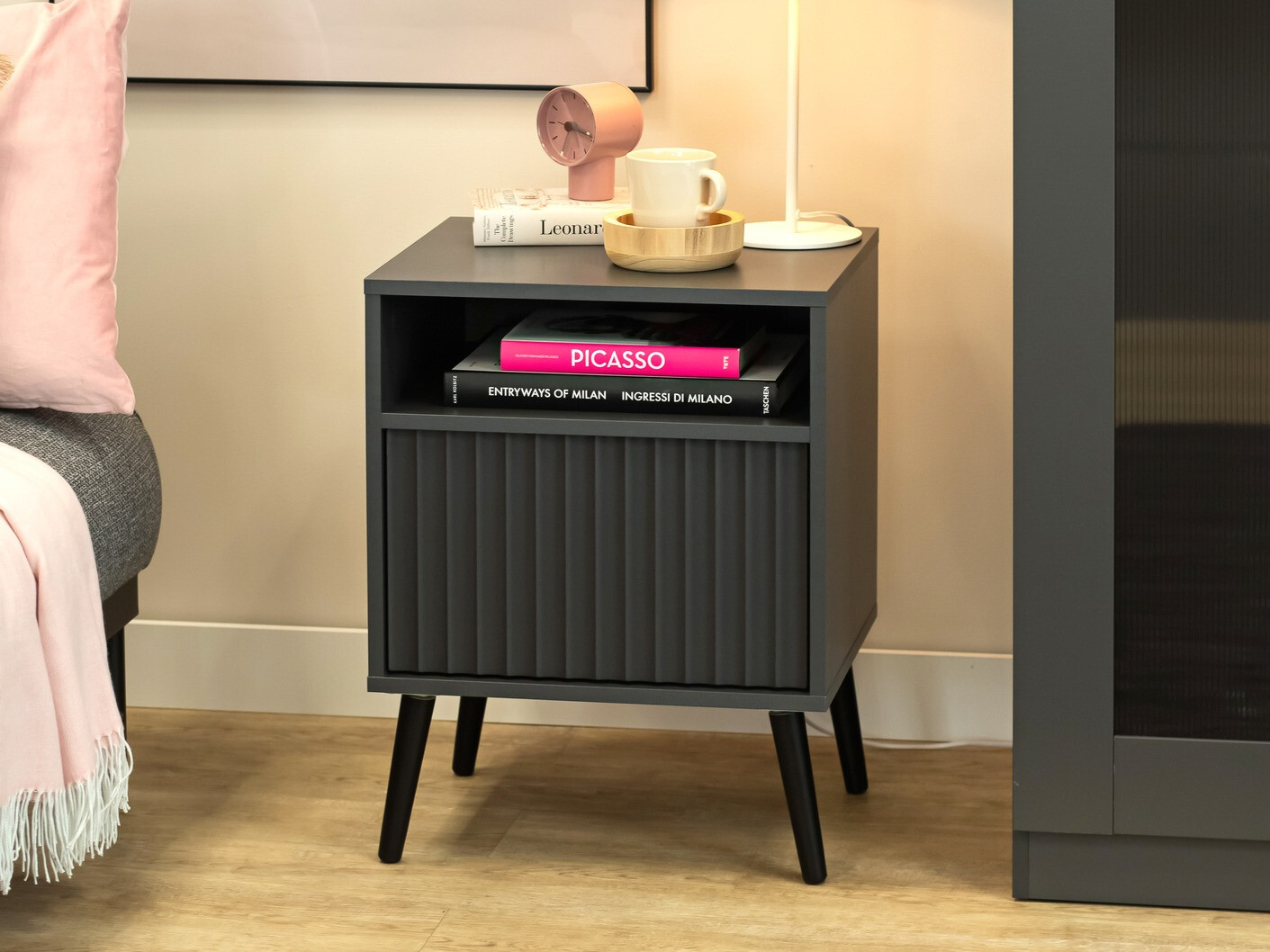 Noćni ormarić Cirferi 106 (Antracit)