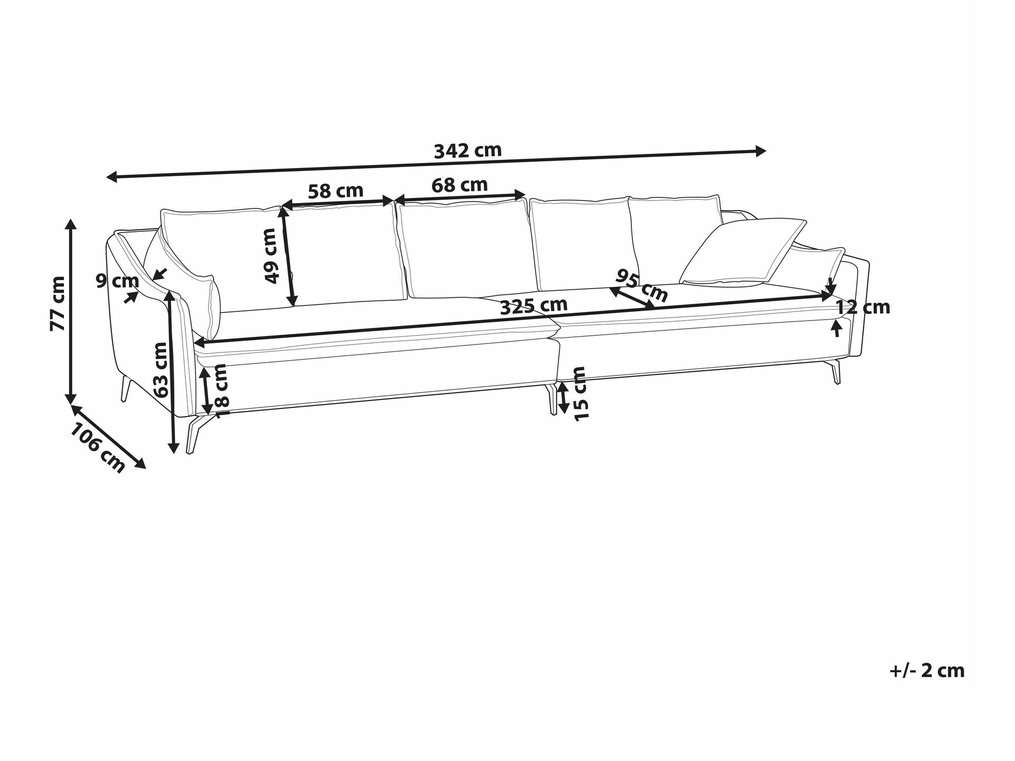 Kauč Berwyn 1310 (Plava)