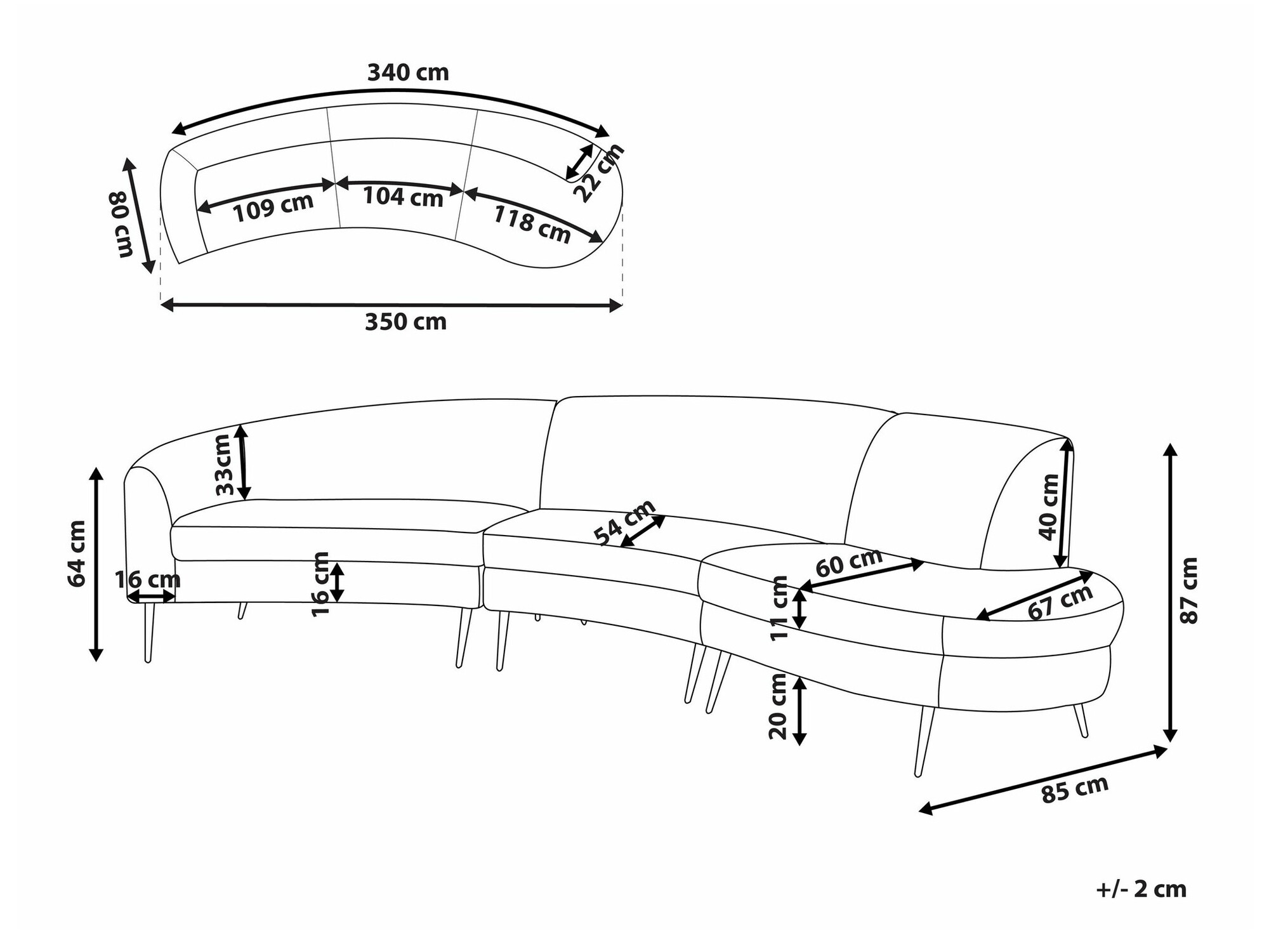Kauč Berwyn 1312 (Siva)