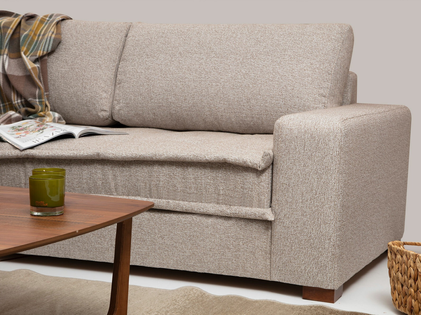 Modularna kutna garnitura Altadena 444 (Bež)