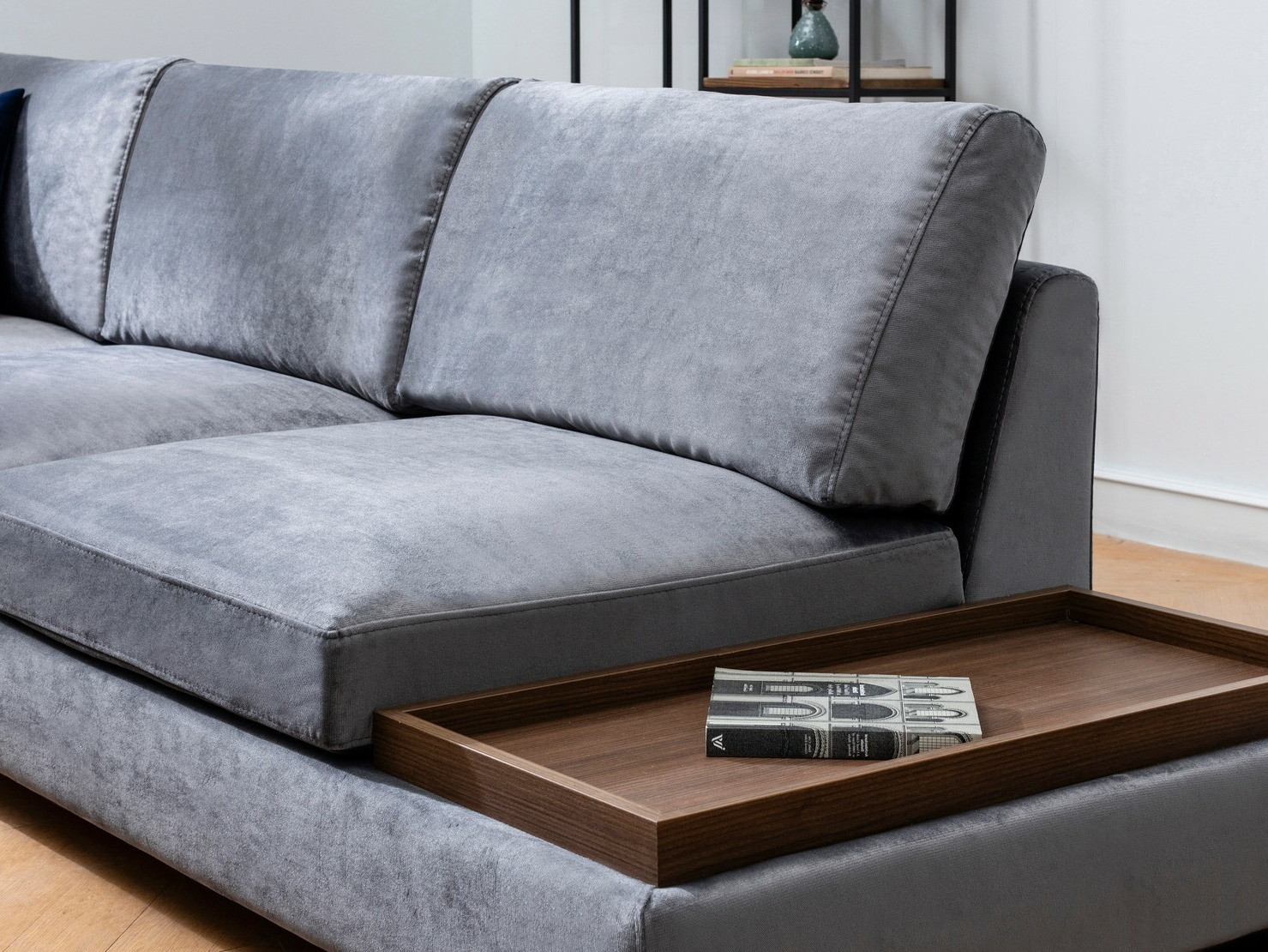 Kutna garnitura Altadena 448 (Tamno sivo)