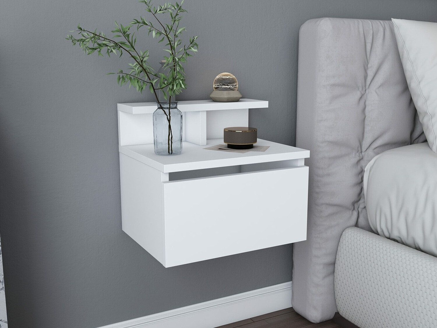 Noćni ormarić Kailua 1503 (Bijela)