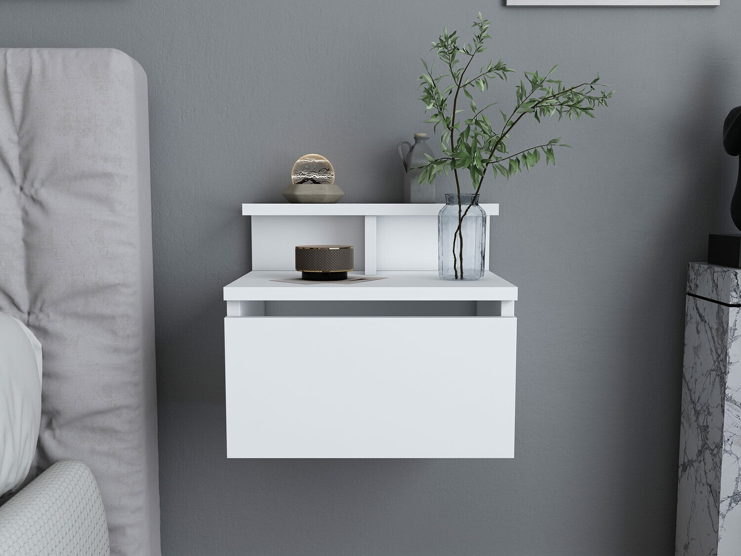 Noćni ormarić Kailua 1503 (Bijela)