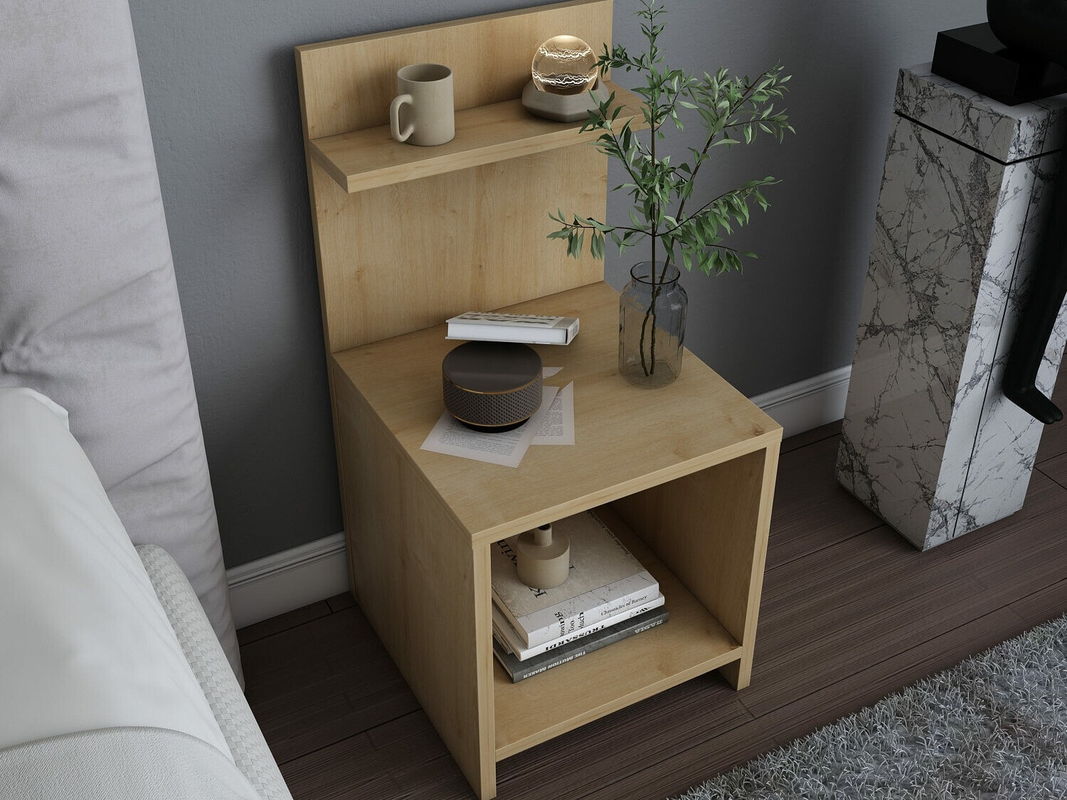 Noćni ormarić Kailua 2445 (Hrast)