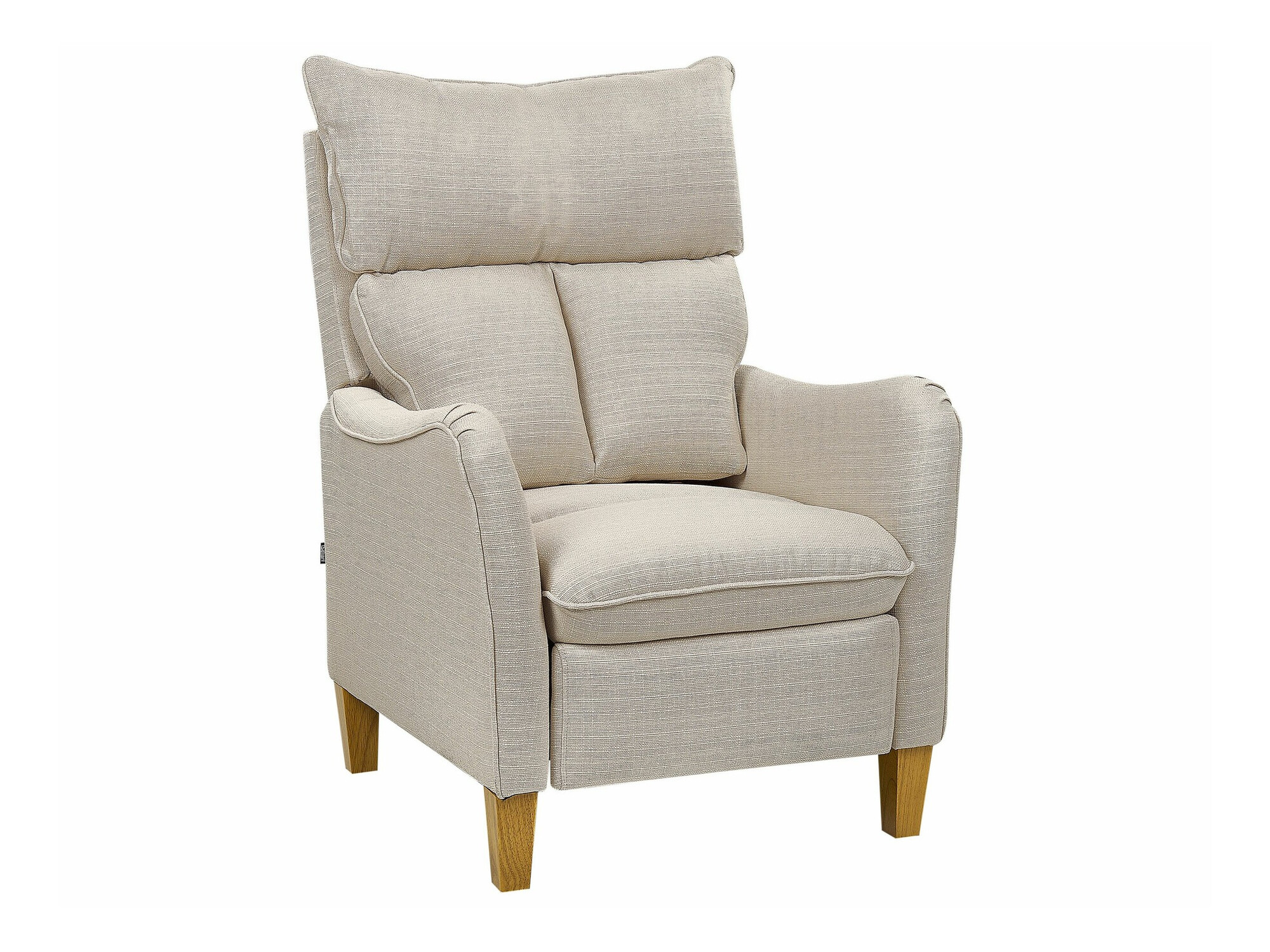 Podesiva fotelja Berwyn 1329 (Bež + Svijetlo drvo)