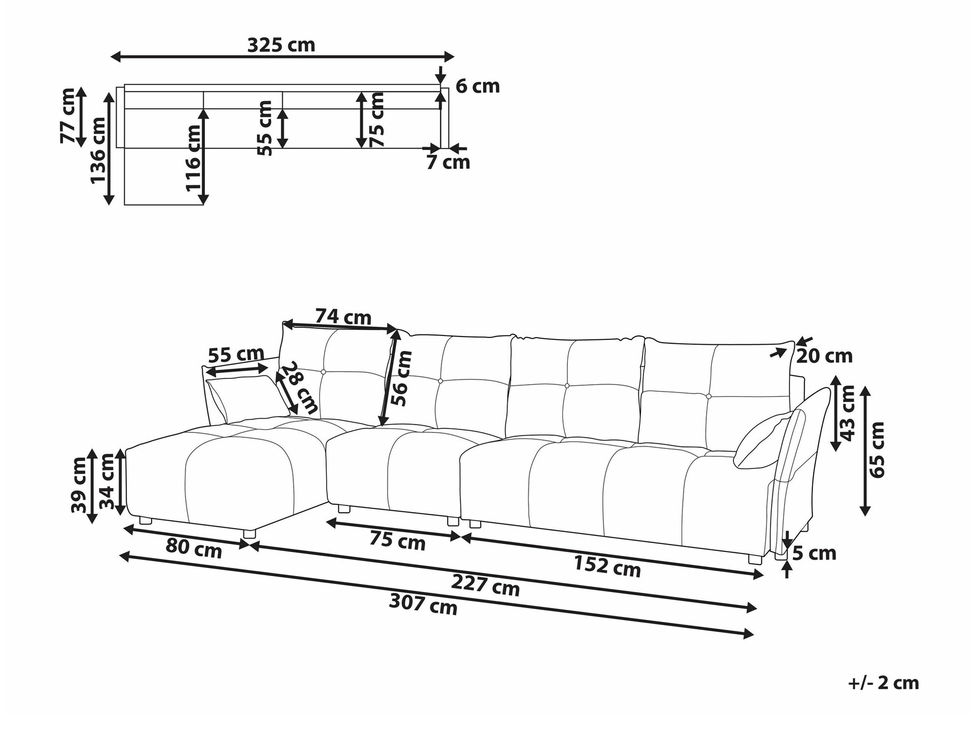 Kutna garnitura Berwyn 1332 (Grafit)