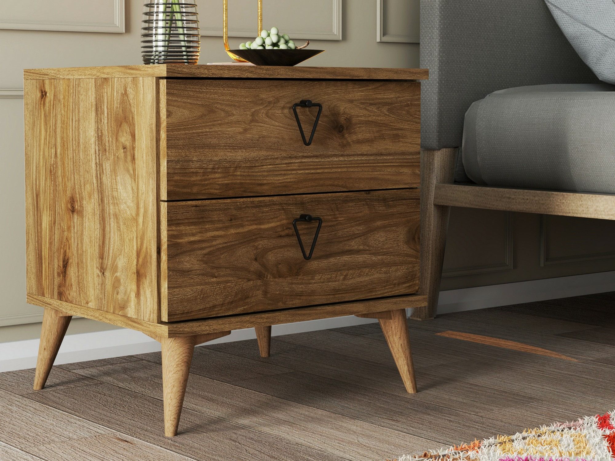 Noćni ormarić Kailua 1508 (Orah)