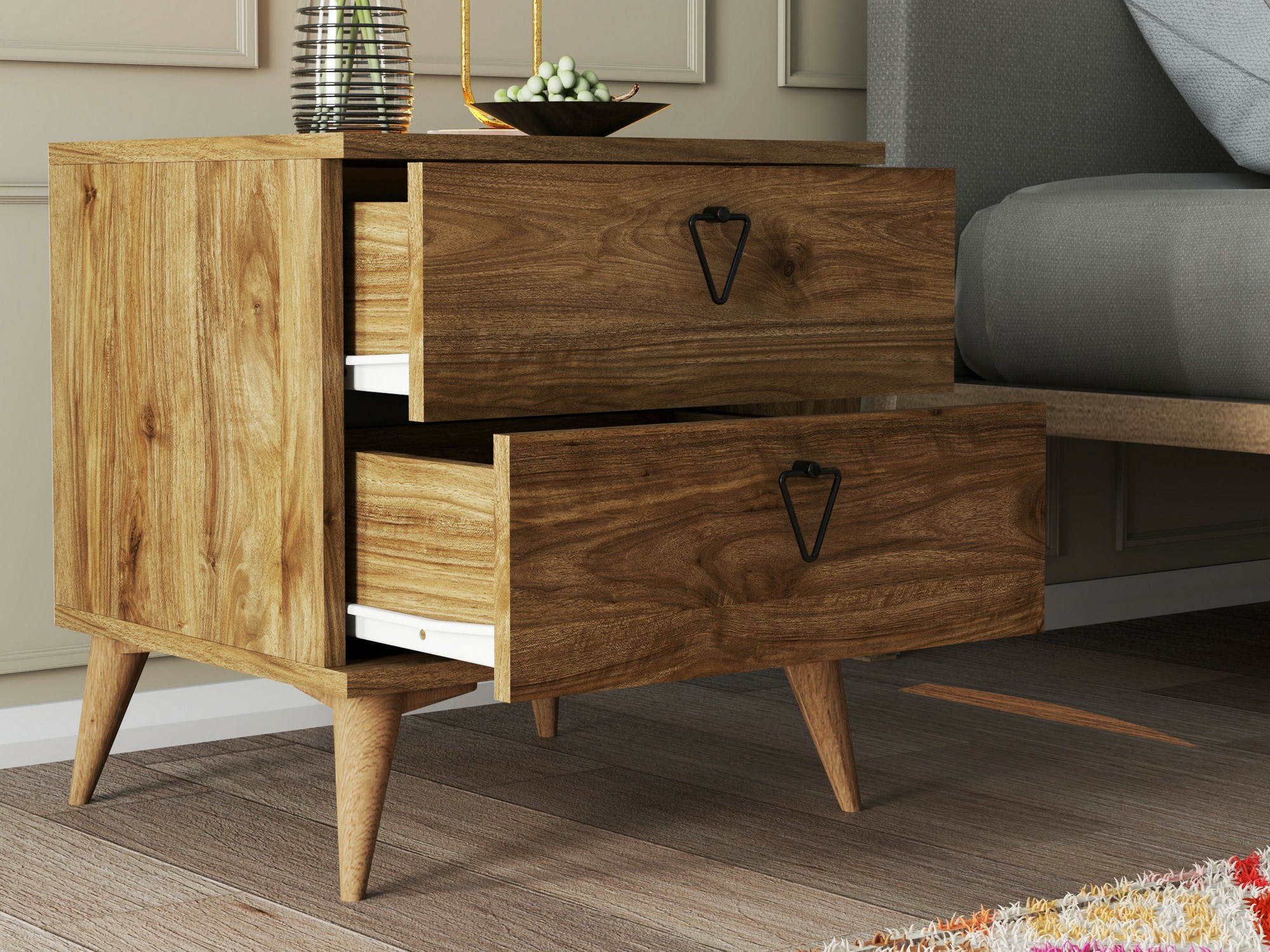 Noćni ormarić Kailua 1508 (Orah)