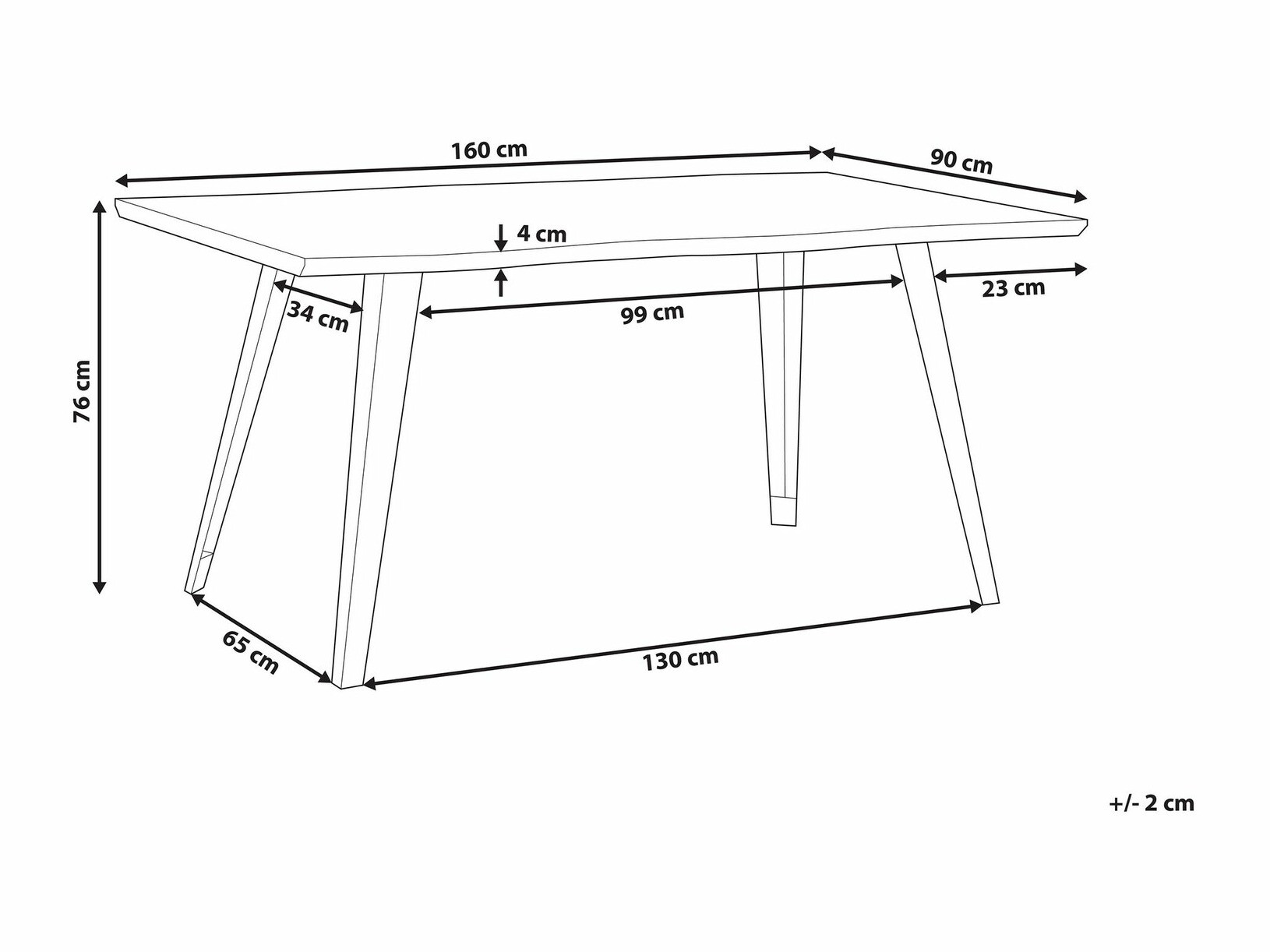 Stol Berwyn 1342 (Crna + Tamno drvo)
