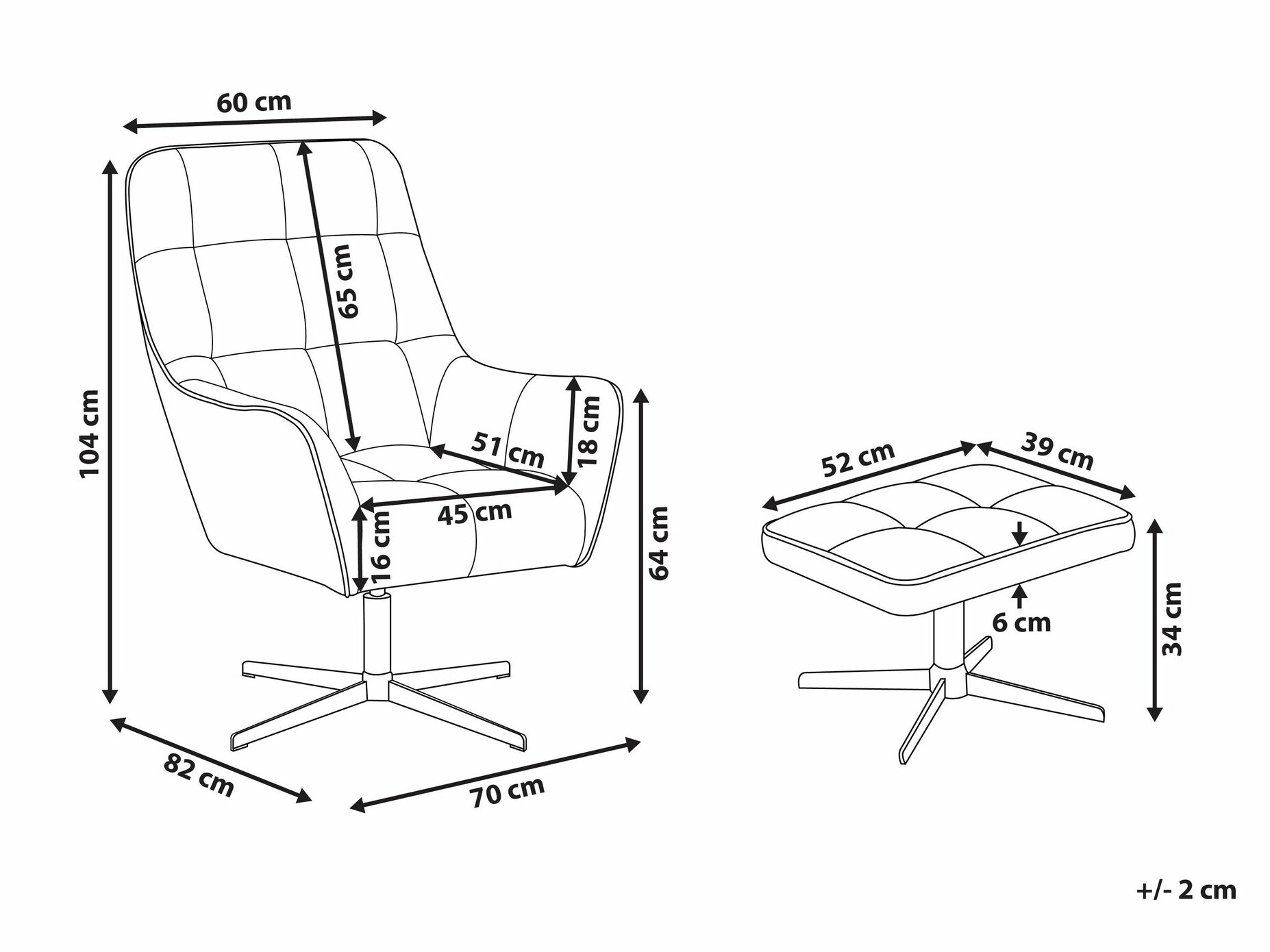 Fotelja Berwyn 1409 (Bež)