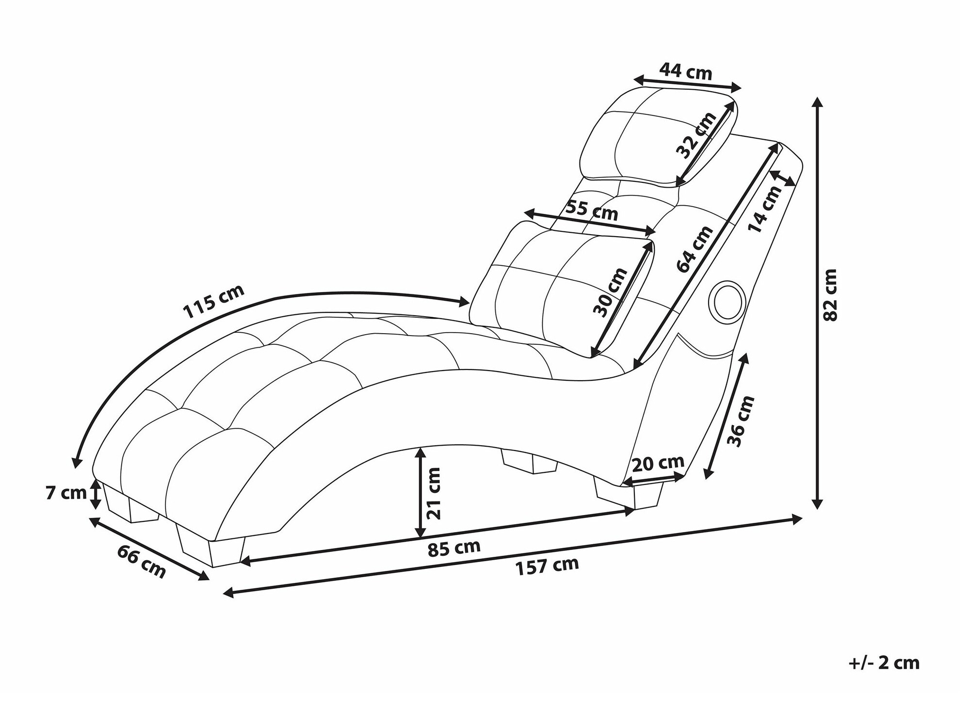 Ležaj Berwyn 1426 (Siva)