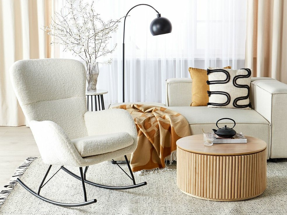 Stolica za ljuljanje Berwyn 1434 (Crna + Krem)