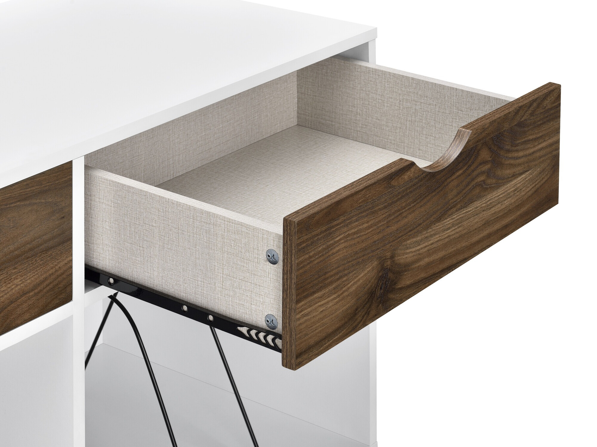 Polica Tulsa 671 (Bijela + Hrast)