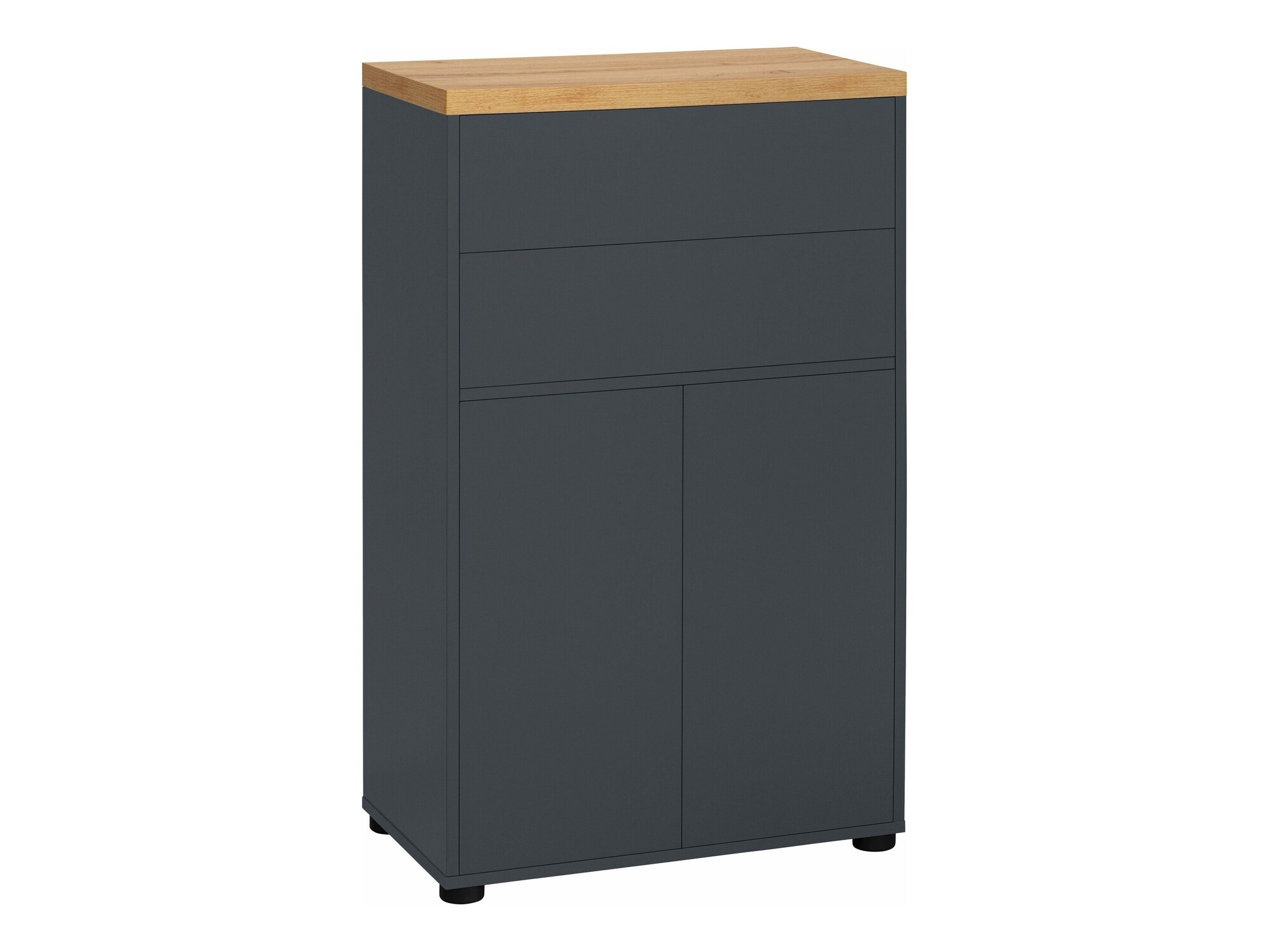 Samostojeći kupaonski ormarić Denton 1222 (Antracit + Hrast)