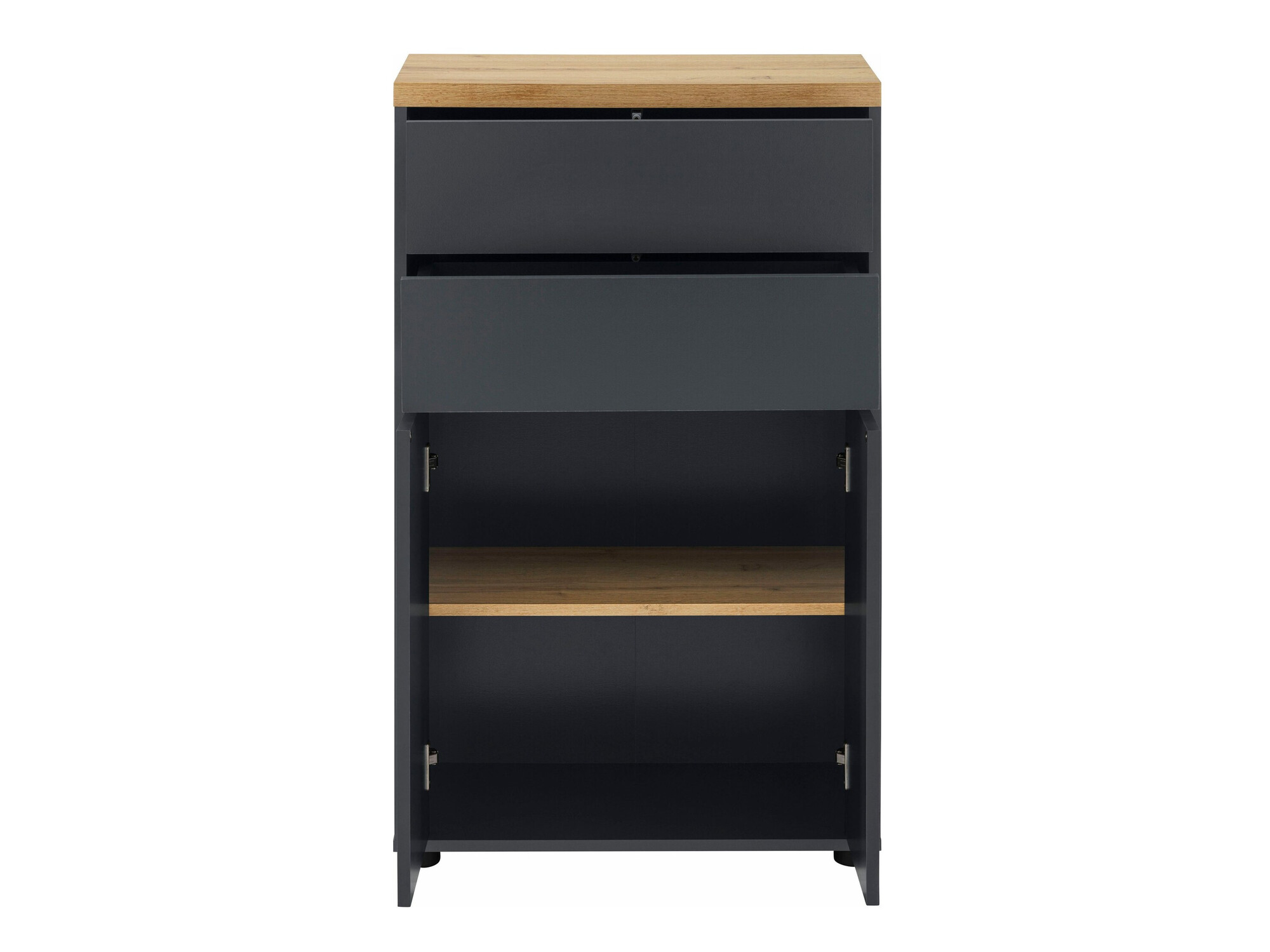 Samostojeći kupaonski ormarić Denton 1222 (Antracit + Hrast)