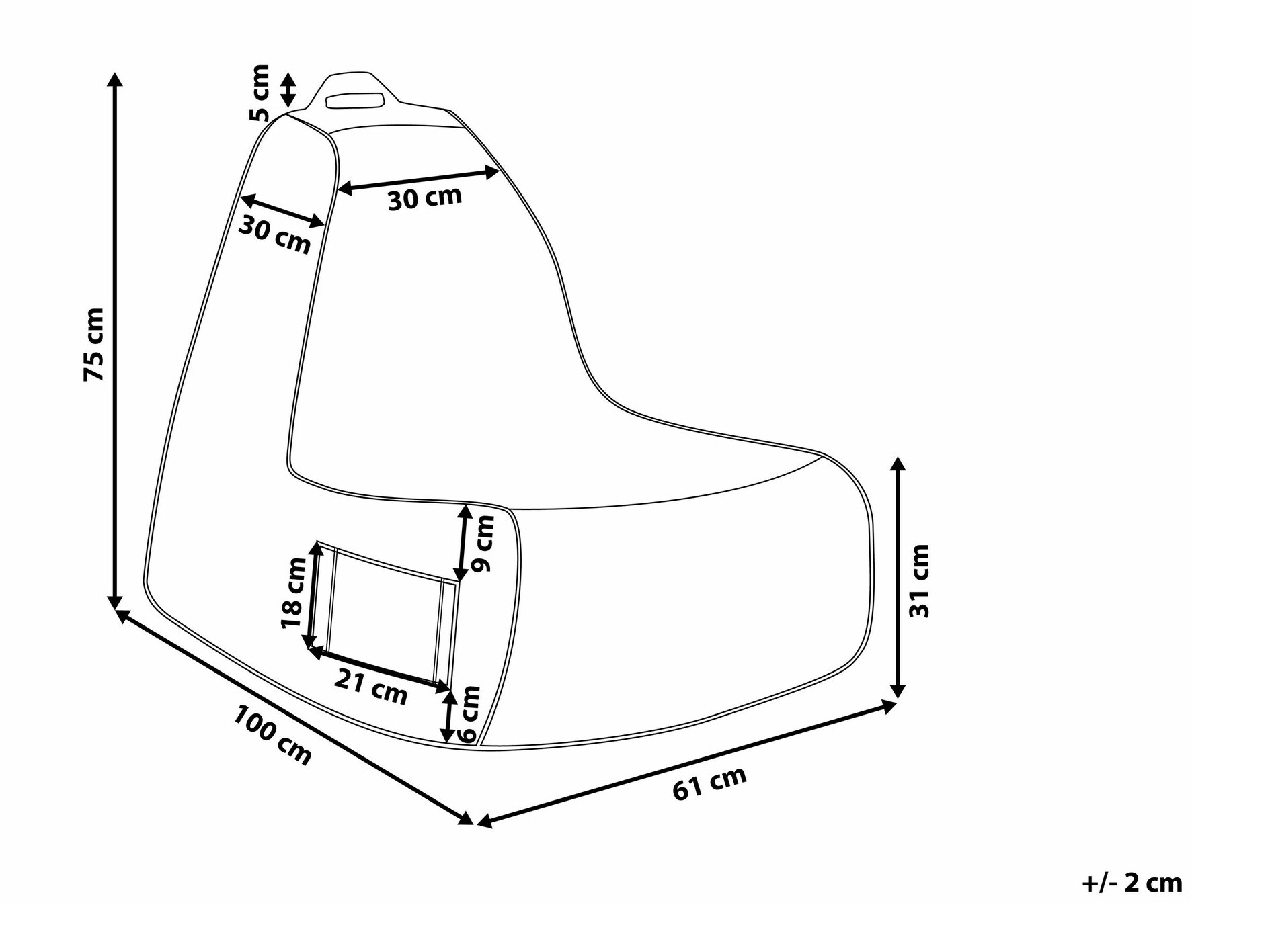 Vreća za sjedenje Berwyn 1454