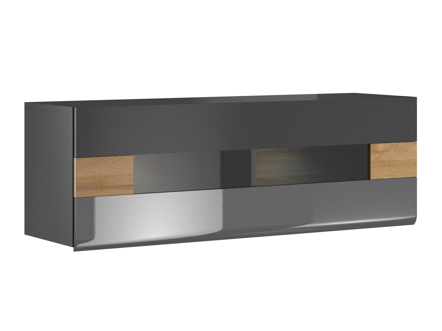 Zidni ormarić Torsone 116 (Antracit + Gloss antracit + Hrast Grandson)