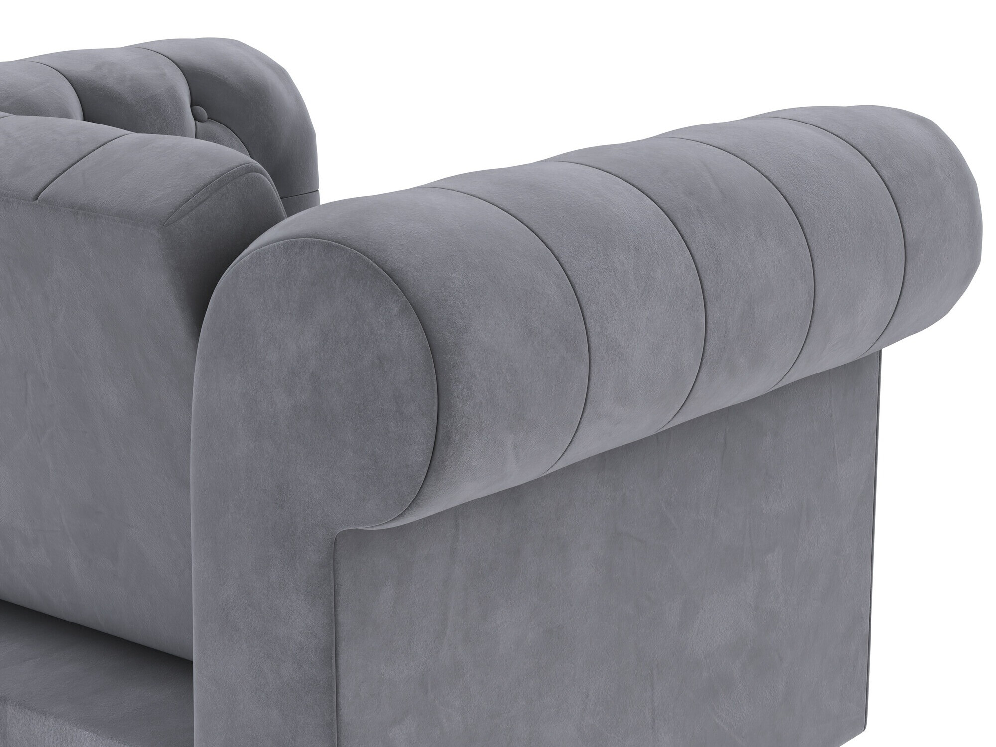 Chesterfield fotelja Tulsa 630 (Siva)